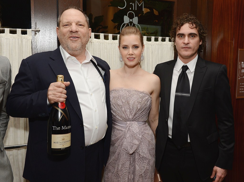 Harvey Weinstein, Amy Adams, Joaquin Phoenix