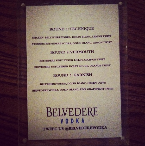 'Demystifying the Martini' with Belvedere Vodka