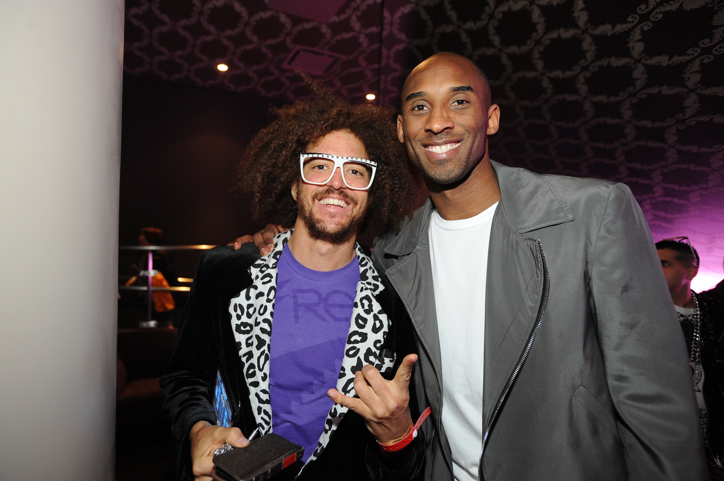 Kobe and Redfoo in La Freak at  Lakers Casino Night presented by OneWest Bank and Pechanga Resort &  Casino
