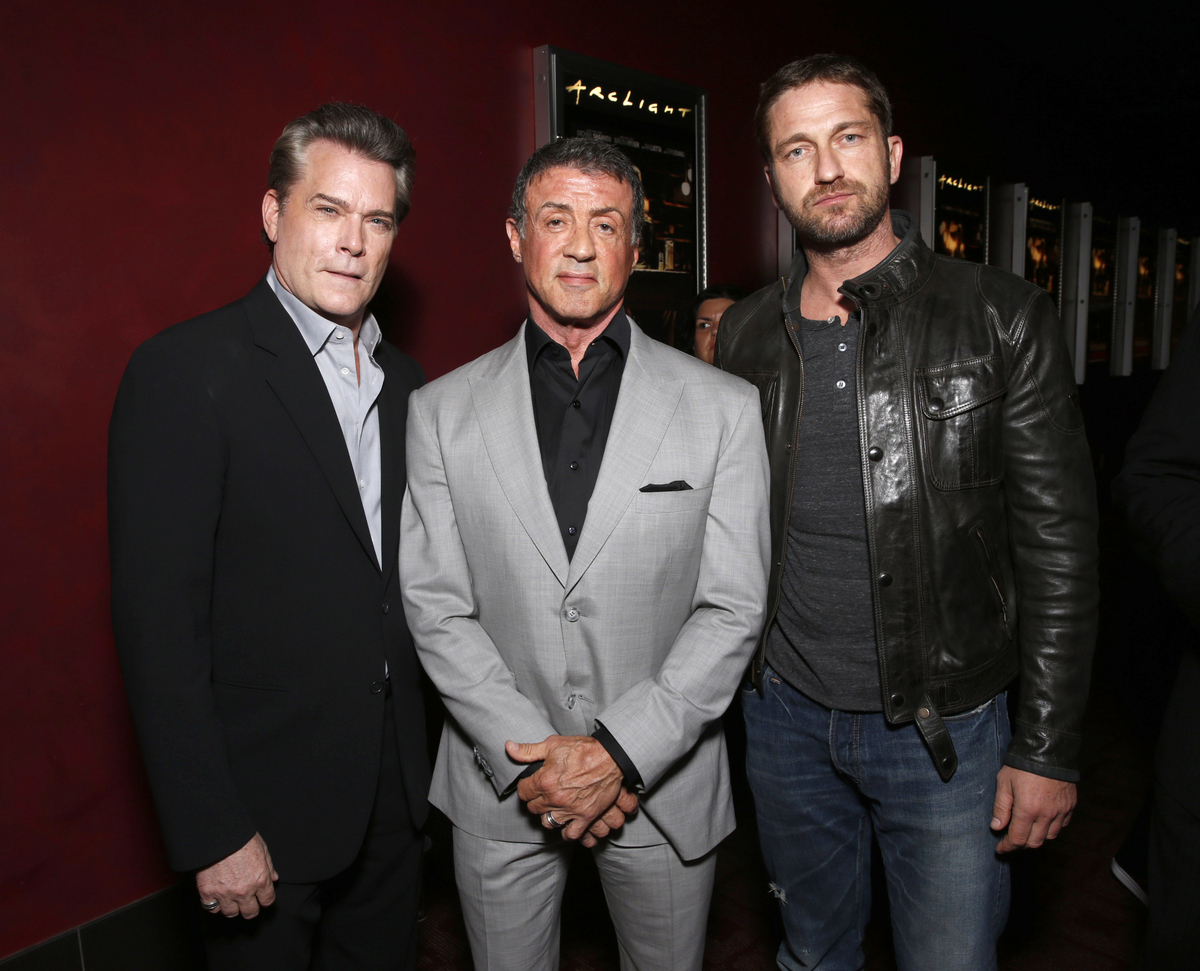 Ray Liotta, Sylvester Stallone & Gerard Butler - attends the DeLeon Tequila Premiere of The Iceman at the Arclight on Monday, April 22, 2013 in Los Angeles. (Photo by Todd Williamson/Invision for Millennium/AP)