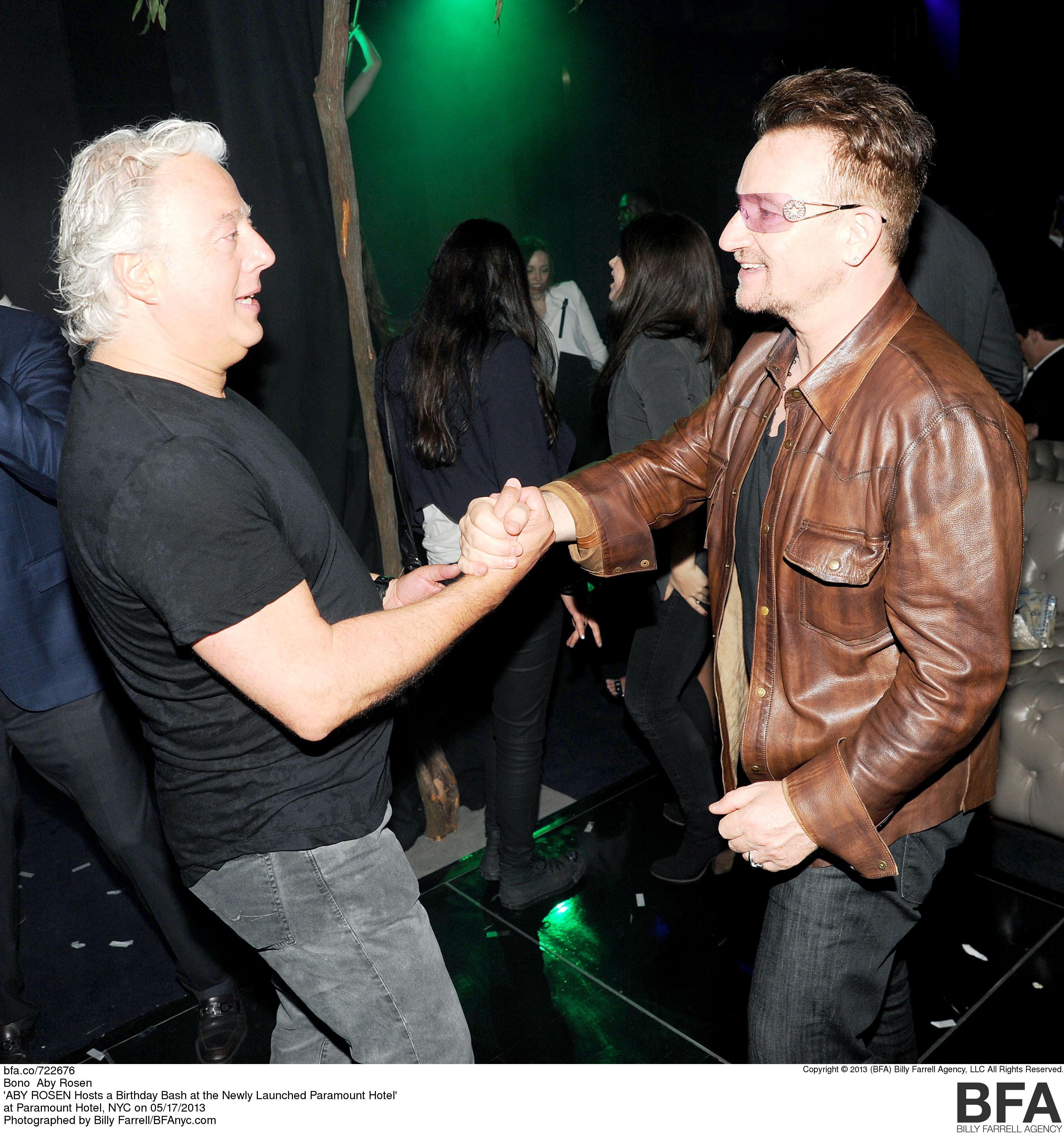 Bono & Aby Rosen - ABY ROSEN Hosts a Birthday Bash at the Newly Launched Paramount Hotel