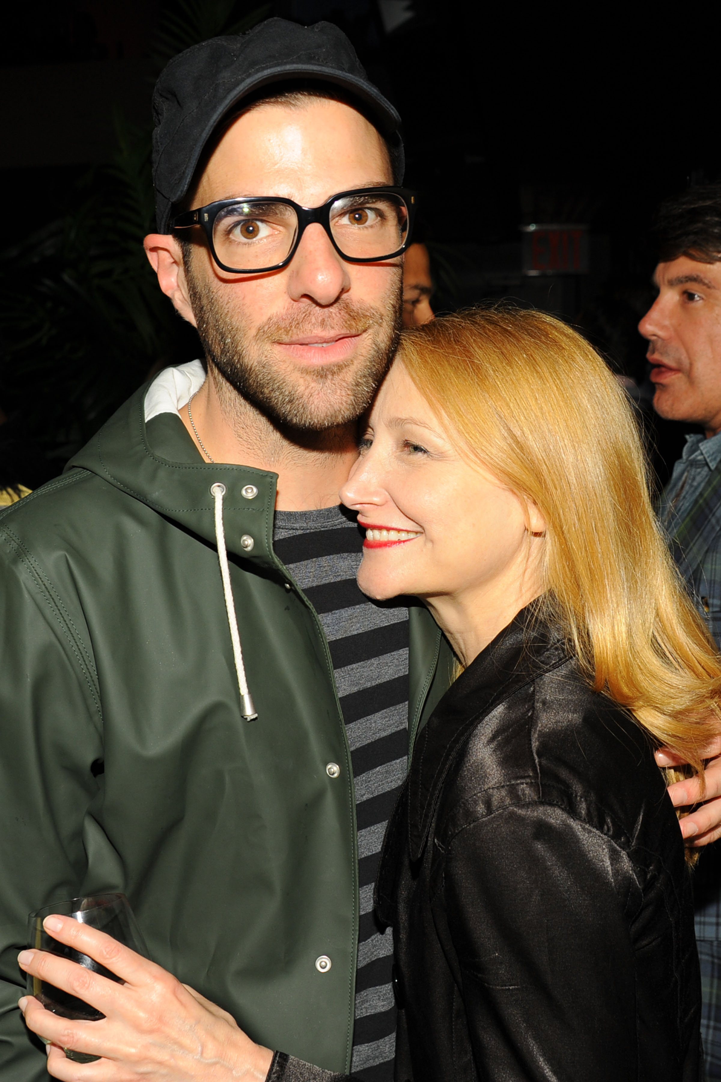 Zachary Quinto, Patricia Clarkson== Girard-Perregaux and The Cinema Society with DeLeón host the after party for Sony Pictures Classics' I'M SO EXCITED== No. 8, NYC== June 6, 2013== ©Patrick McMullan== Photo - PAUL BRUINOOGE/PatrickMcMullan.com== ==
