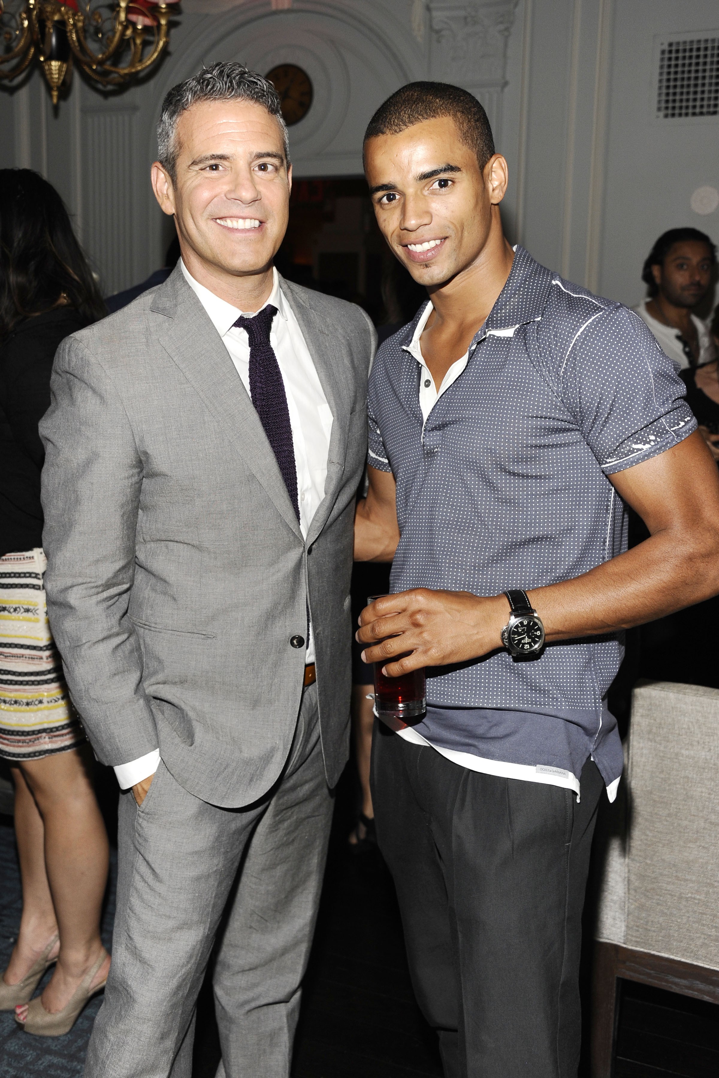 Andy Cohen & Brahim Zaibat - DOLCE & GABBANA and THE CINEMA SOCIETY host the after party for the EPIX WORLD PREMIERE of MADONNA: THE MDNA TOUR - photo by Patrick McMullan