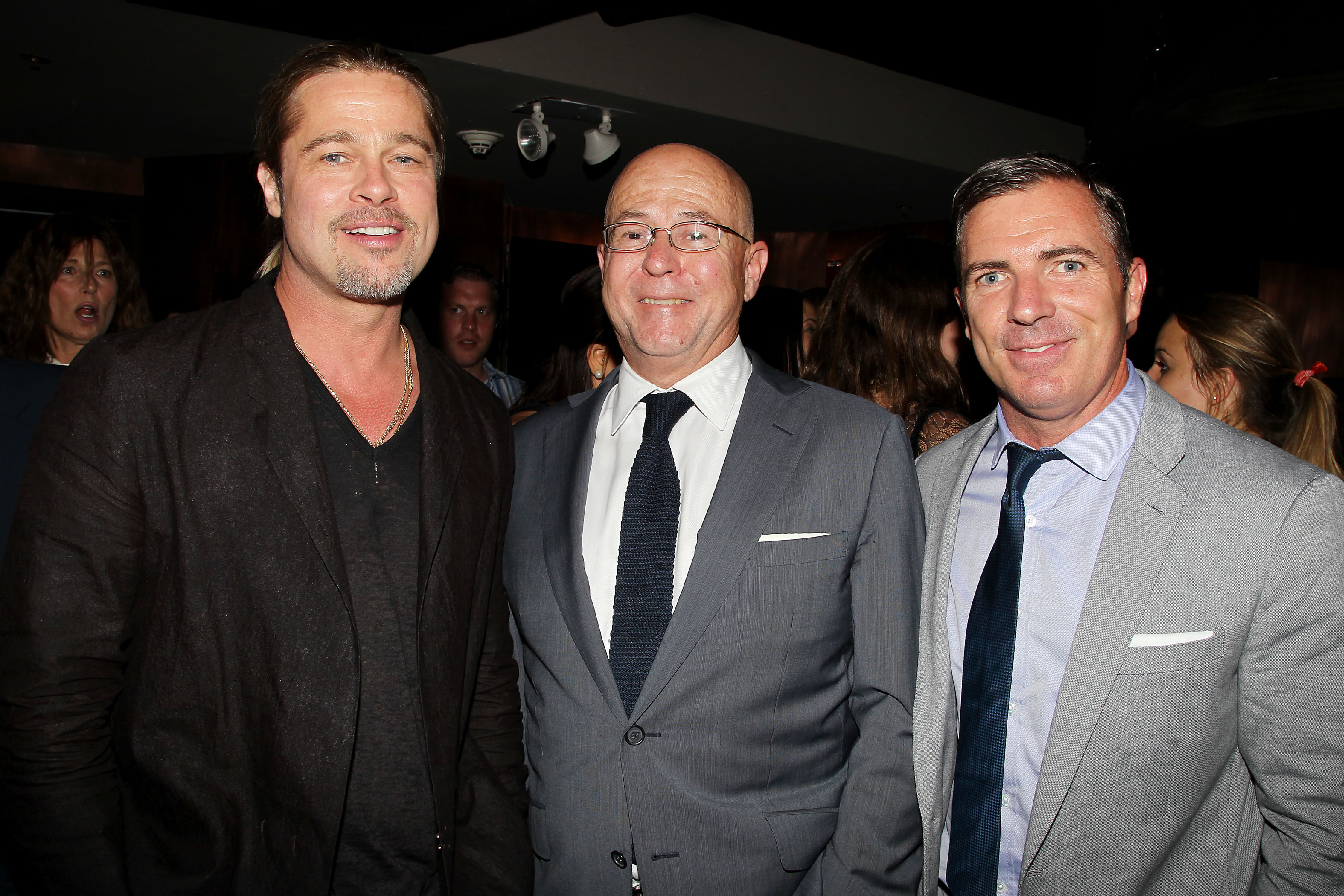 Brad Pitt, David Granger (Esquire), & Jack Essig (Esquire)The After Party for World War Z at CATCH Roof