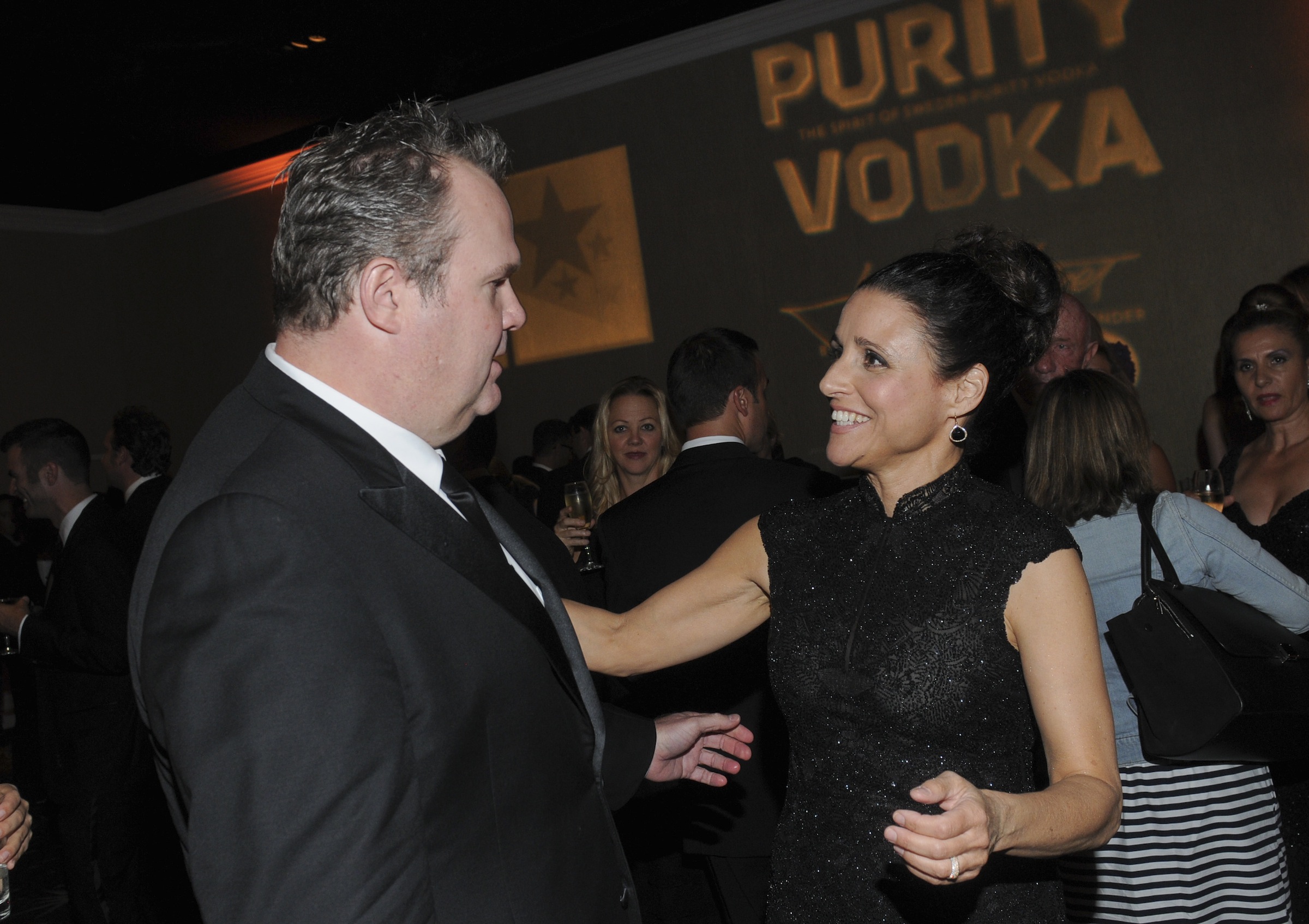 Eric Stonestreet and Julia  Louis-Dreyfus at the Critics' Choice Awards sponsored by Purity Vodka