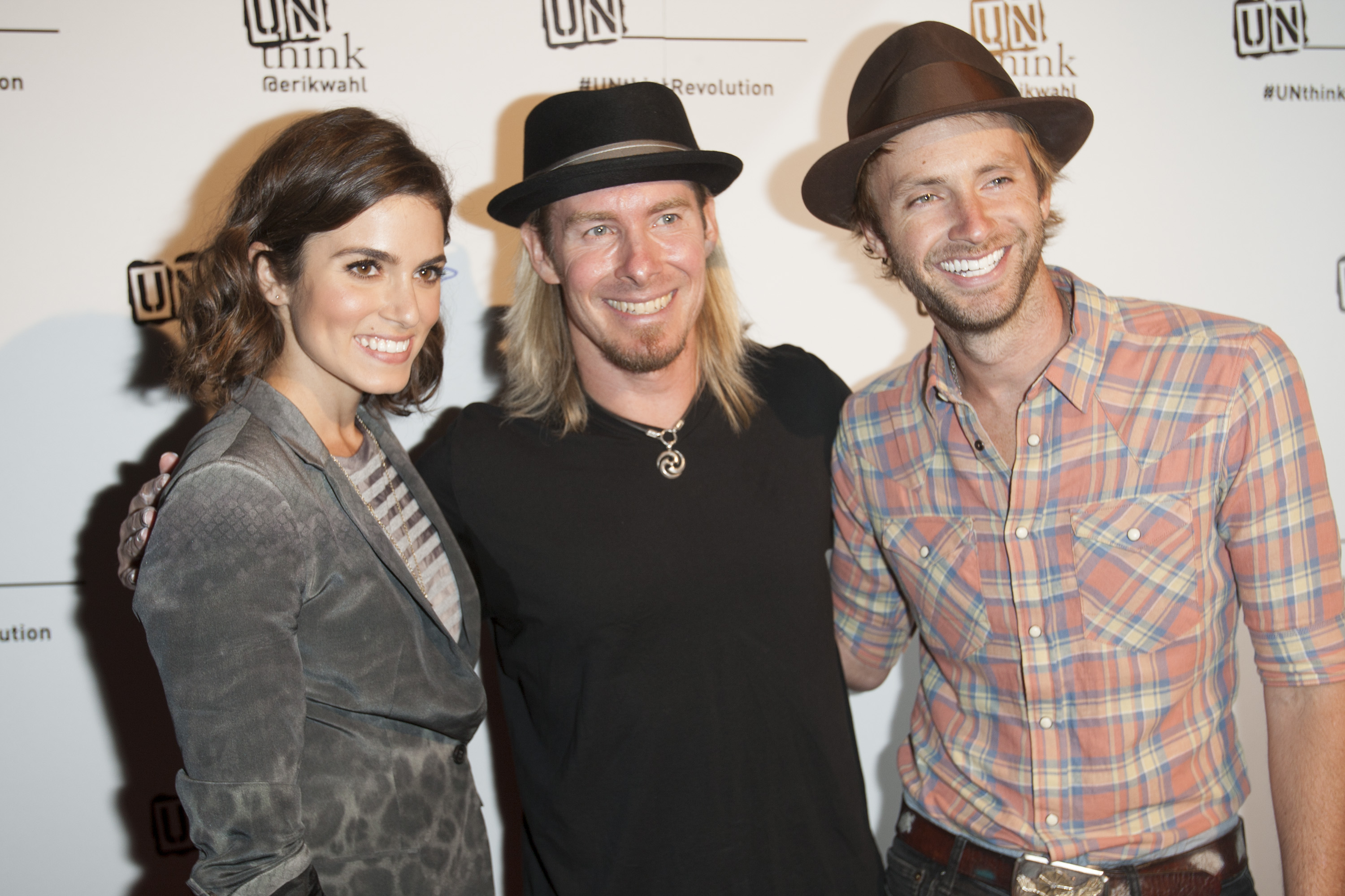 LOS ANGELES, CA - JUNE 04:  Actress/singer Nikki Reed, artist Erik Wahl and singer Paul McDonald attend Erik Wahl's book launch at Bootsy Bellows on June 4, 2013 in Los Angeles, California.  (Photo by Michael Bezjian/WireImage)