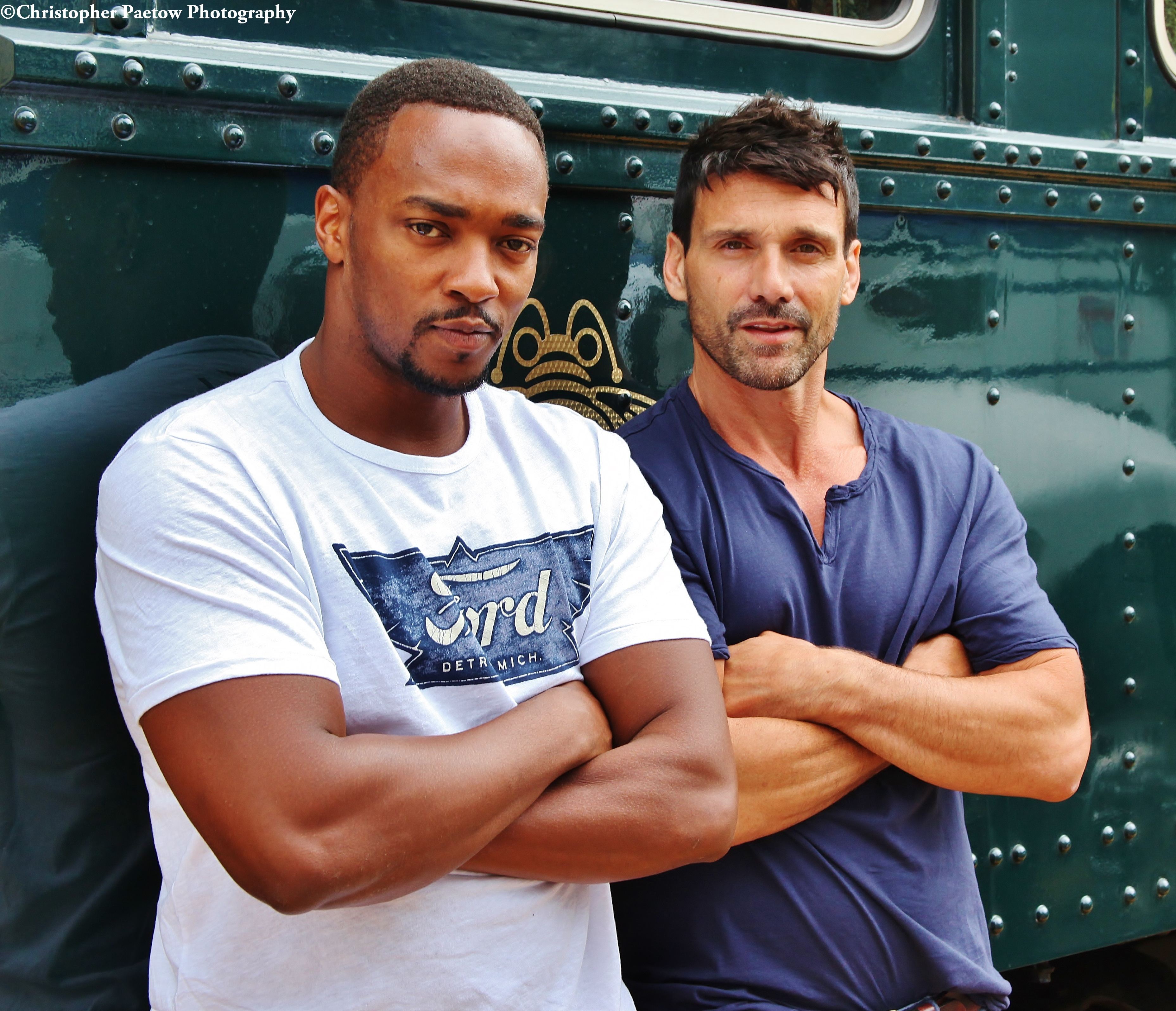 Anthony Mackie and Frank Grillo Patron Train