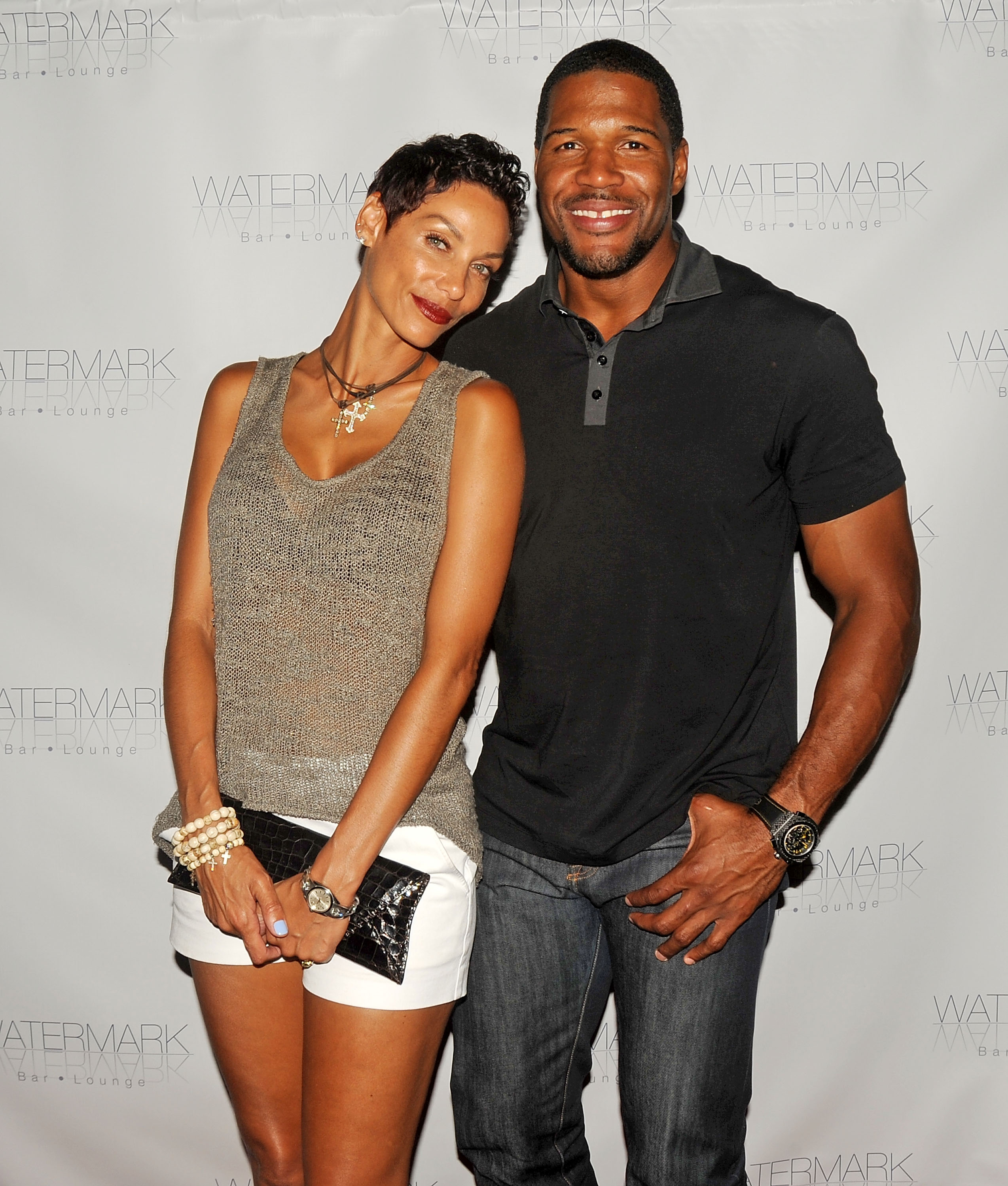 Nicole Murphy & Michael Strahan - attends the grand opening of>> Watermark Bar on July 24, 2013 in New York City.