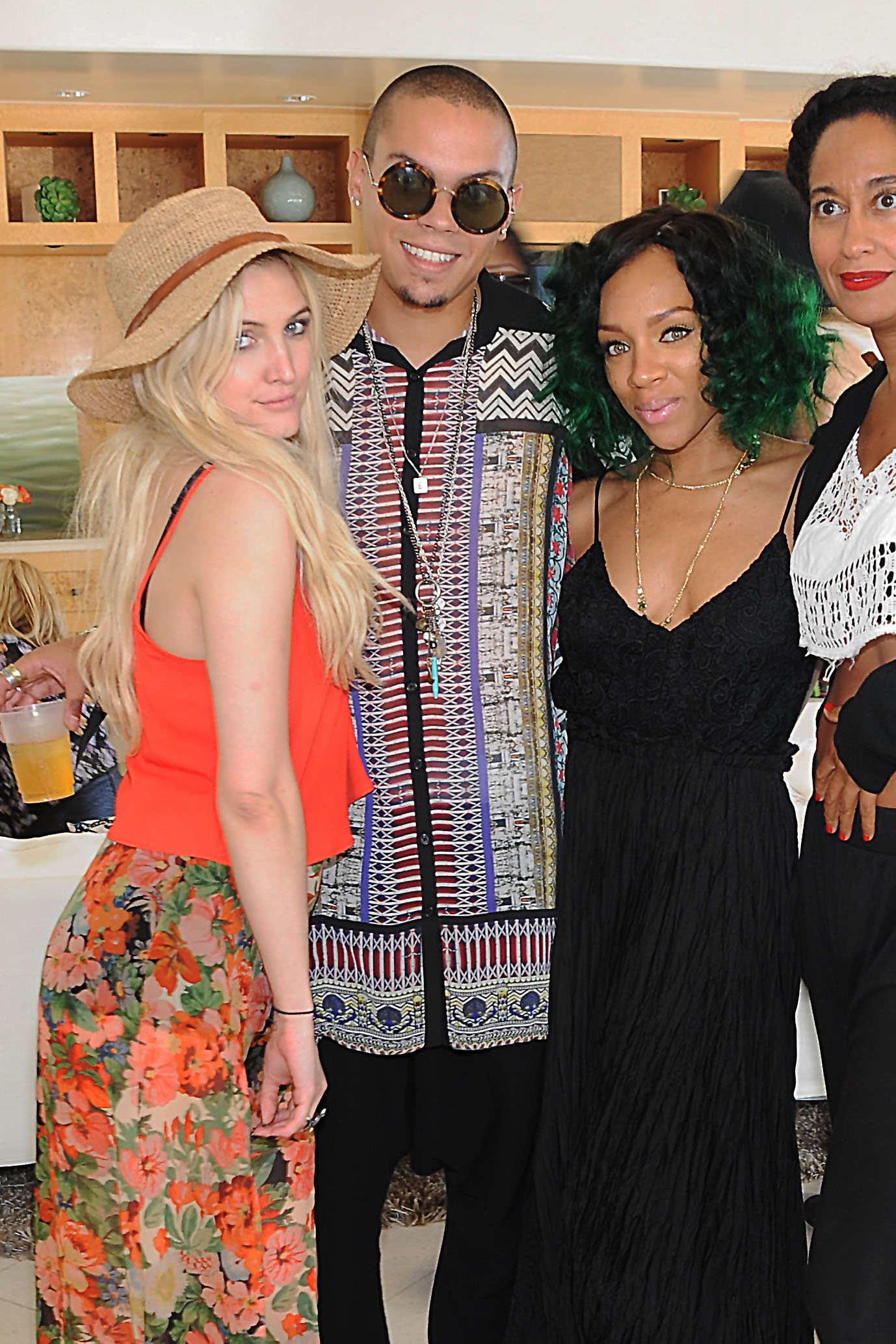 Evan Ross Birthday Party at The Revolve Beach House on August 24, 2013, Los Angeles, CA, USA. Photo Credit Brian Lindensmith. Copyright All Access Photo Agency.