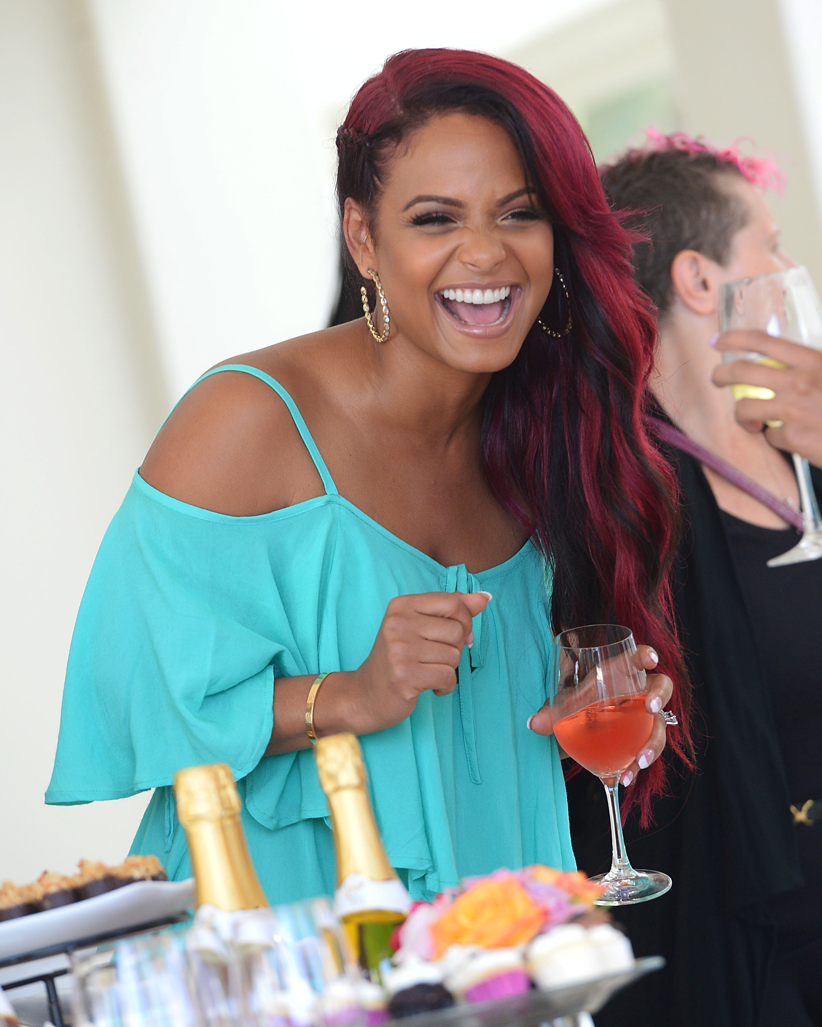 Christina Milian Hosts Viva Diva Wines Launch Party at The Revolve Beach House on August 3, 2013, Los Angeles, California USA. Photo Credit Brian Lindensmith. Copyright All Access Photo Agency.
