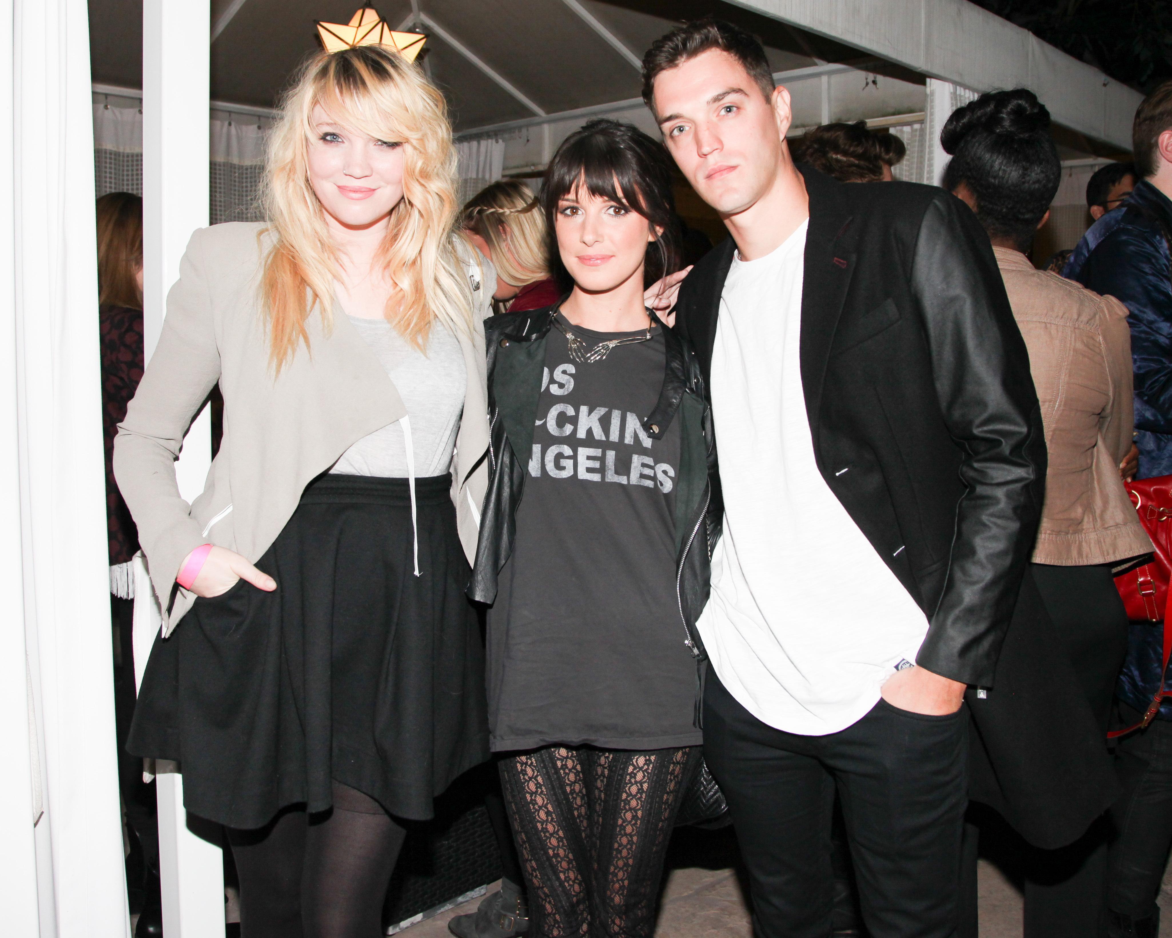 Josh Beech, Shenae Grimes, & Kimberly Gordon -  NYLON + WILDFOX November Issue party with cover star Lana Del Rey at Sunset Marquis
