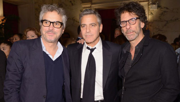 Director Alfonso Cuaron, actor/director/producer George Clooney, and filmmaker Joel Coen