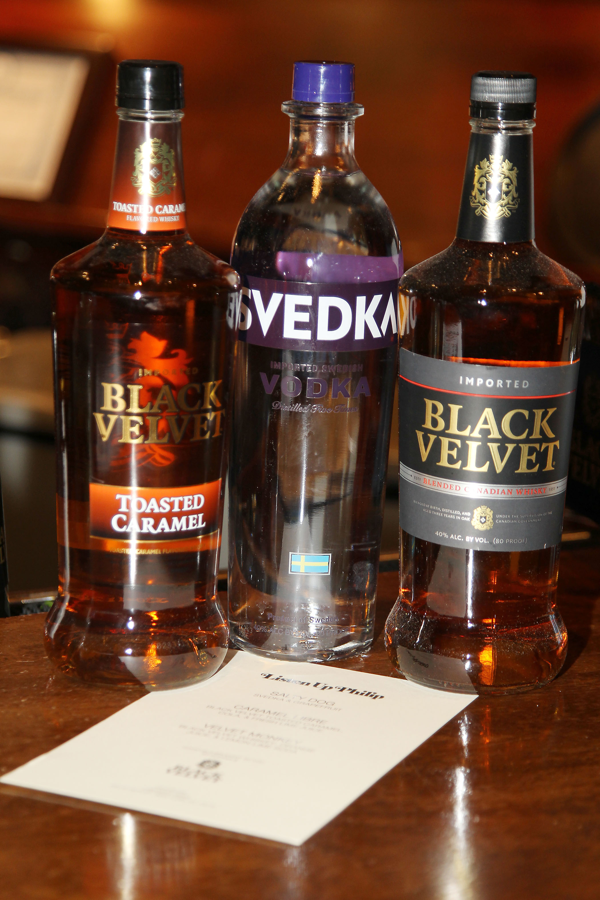 Black Velvet Whisky & SVEDKA Vodka
