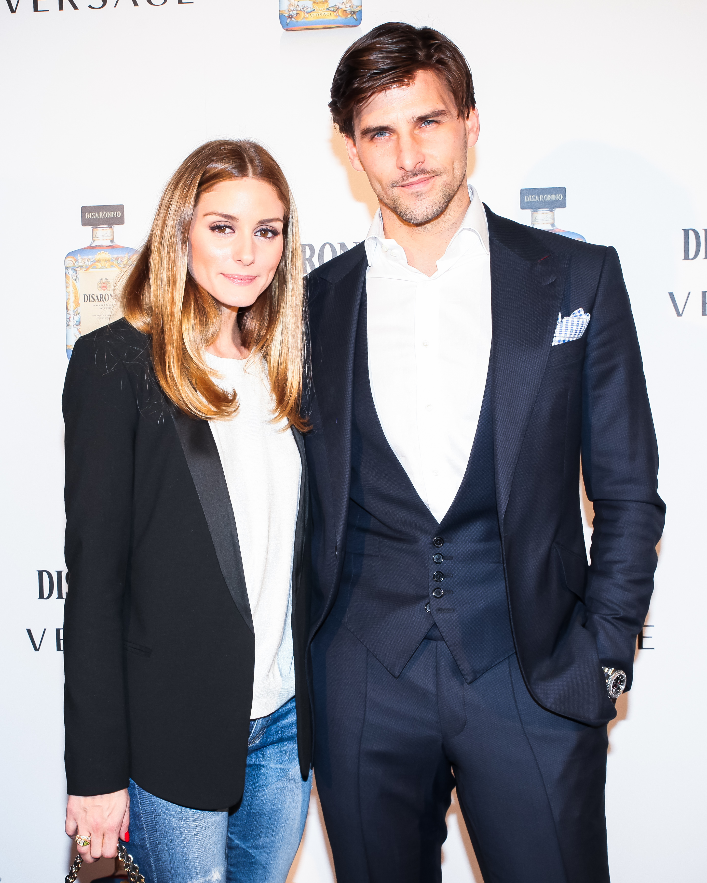 Olivia Palermo & Johannes Huebl - Disaronno Launches the Disaronno Wears Versace Bottle in New York City