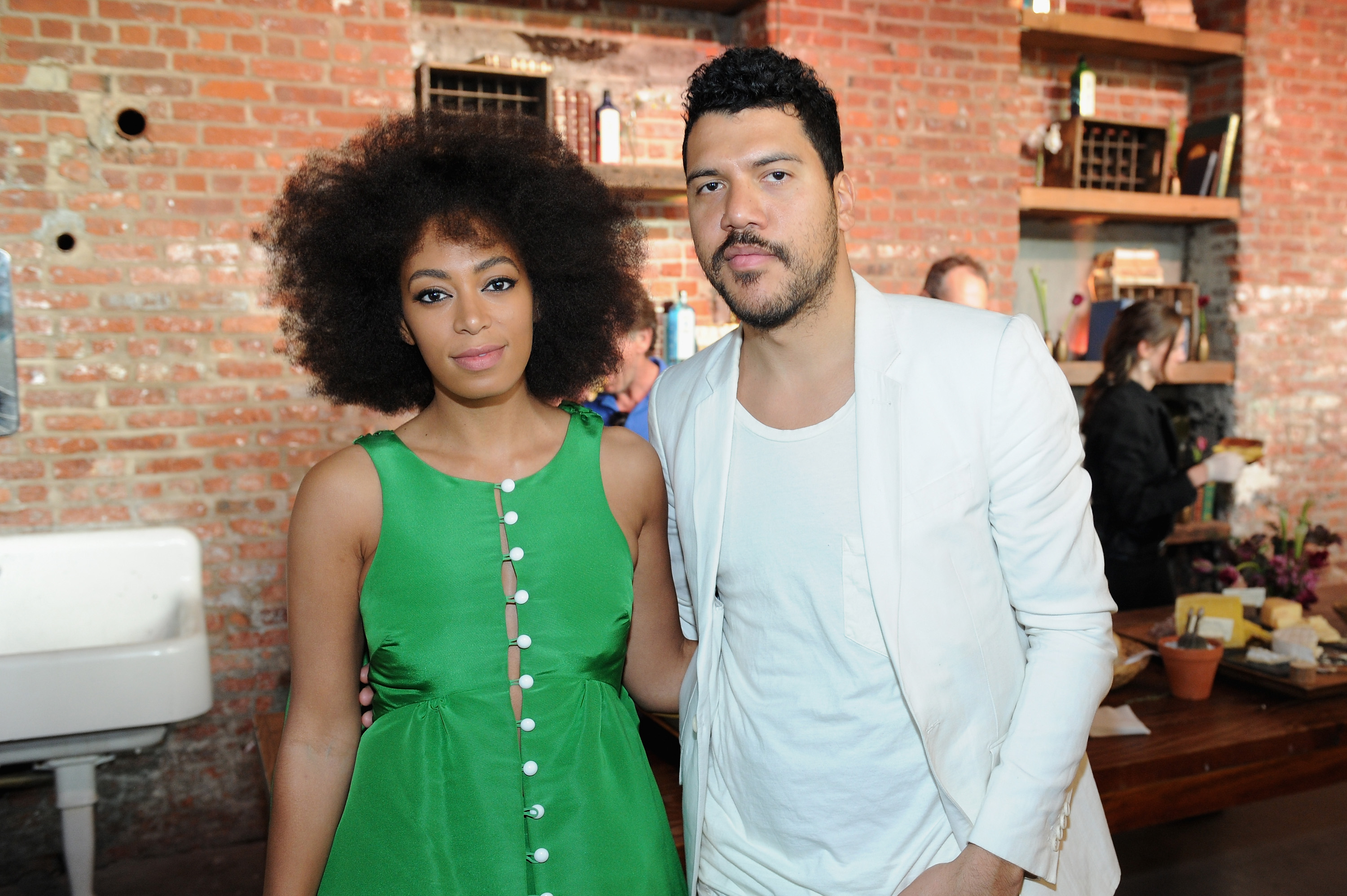 NEW YORK, NY - MAY 03:  Solange Knowles (L) and Benjamin Bronfman attend Pioneer Works 2nd Annual Village Fete presented by BOMBAY SAPPHIRE GIN at Pioneer Works Center for Art + Innovation on May 3, 2015 in New York City.  (Photo by Craig Barritt/Getty Images for BOMBAY SAPPHIRE GIN)