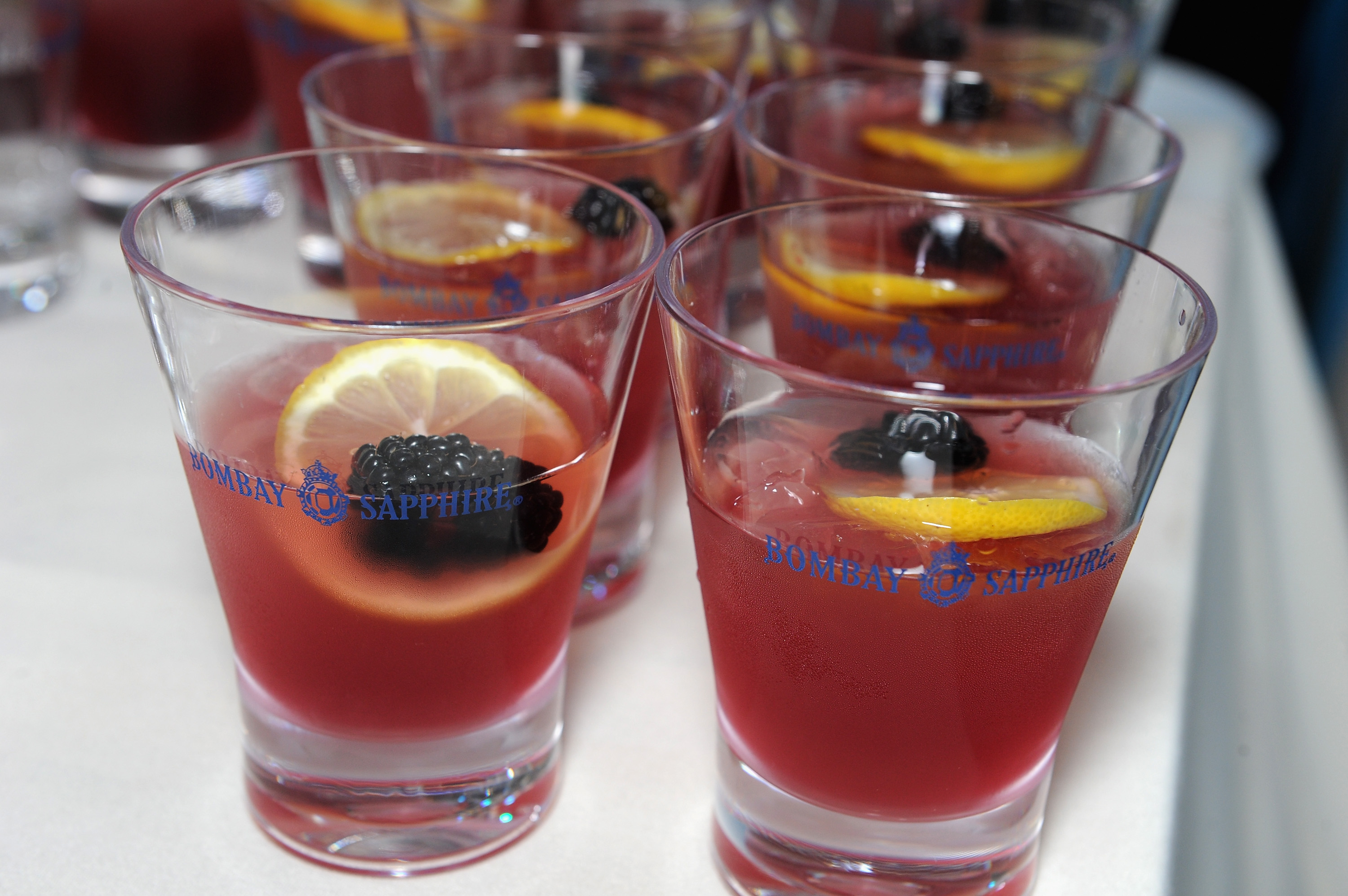 NEW YORK, NY - MAY 03:  A view of the Bombay Sapphire Bramble cocktail celebrating Poppy Delevingne's birthday at Pioneer Works 2nd Annual Village Fete presented by BOMBAY SAPPHIRE GIN at Pioneer Works Center for Art + Innovation on May 3, 2015 in New York City.  (Photo by Craig Barritt/Getty Images for BOMBAY SAPPHIRE GIN)