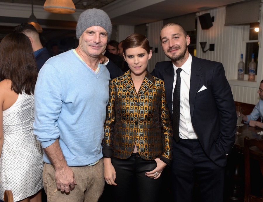 TORONTO, ON - SEPTEMBER 15: (L-R) Director Dito Montiel, actors Kate Mara and Shia LaBeouf attend the Man Down TIFF party hosted by GREY GOOSE Vodka and Soho Toronto at Soho House Toronto on September 15, 2015 in Toronto, Canada. (Photo by Stefanie Keenan/Getty Images for Grey Goose Vodka)