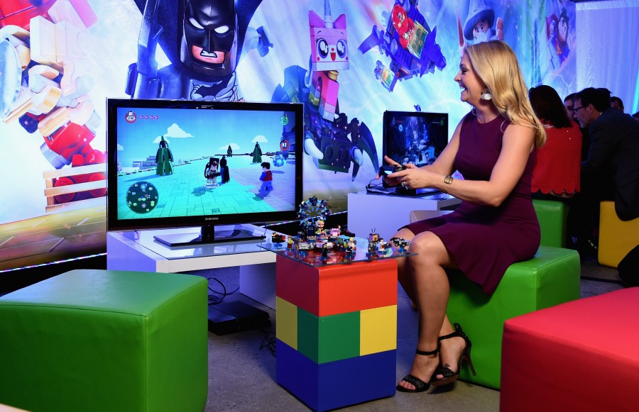 NEW YORK, NY - SEPTEMBER 24: Melissa Joan Hart plays LEGO Dimensions at the video game's launch party on September 24, 2015 in New York City. (Photo by Ilya S. Savenok/Getty Images for LEGO Dimensions)