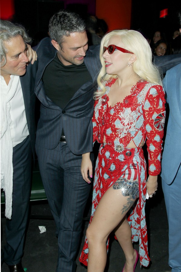 - New York, NY - 10/19/15 - The New York Premiere of Open Road Films' "Rock The Kasbah" presented by HUDSON New York City, a Morgans Hotel & Belvedere Vodka - After Party -PICTURED: Taylor Kinney, Lady Gaga -PHOTO by: Marion Curtis/StarPix -FILENAME: MC_15_01031452.JPG -LOCATION: HUDSON New York City, a Morgans Hotel Startraks Photo New York, NY For licensing please call 212-414-9464 or email sales@startraksphoto.com Image may not be published in any way that is or might be deemed defamatory, libelous, pornographic, or obscene. Please consult our sales department for any clarification or question you may have. Startraks Photo reserves the right to pursue unauthorized users of this image. If you violate our intellectual property you may be liable for actual damages, loss of income, and profits you derive from the use of this image, and where appropriate, the cost of collection and/or statutory damages.