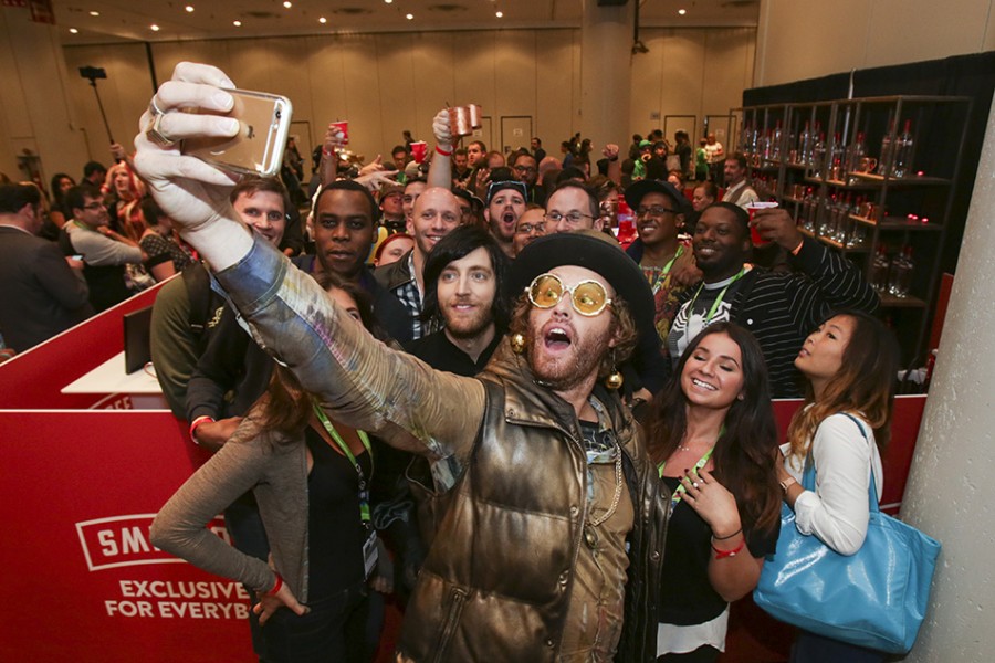T.J. Miller and Thomas Middleditch are seen at New York Comic Con Celebrating SMIRNOFF’s Exclusively for Everybody Campaign, on Thursday, October, 8, 2015 in New York City, NY. (Adam Hunger/AP Images for Smirnoff)
