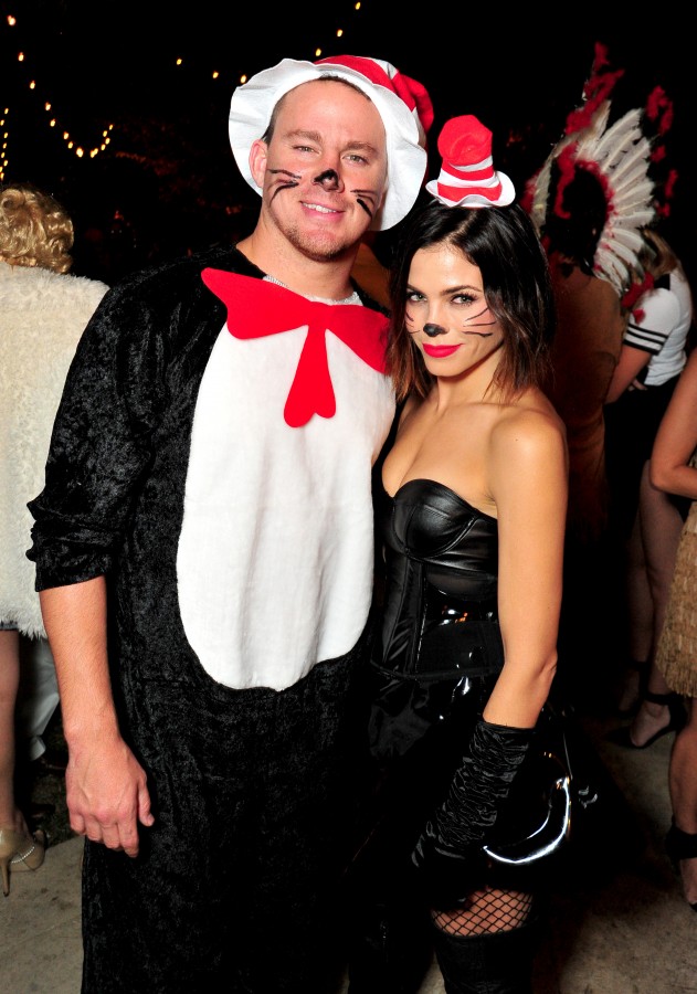 LOS ANGELES, CA - OCTOBER 30: Actor Channing Tatum and actress Jenna Dewan attend the Casamigos Tequila halloween party at a private residence on October 30, 2015 in Los Angeles, California. (Photo by Jerod Harris/Getty Images for Casamigos Tequila)