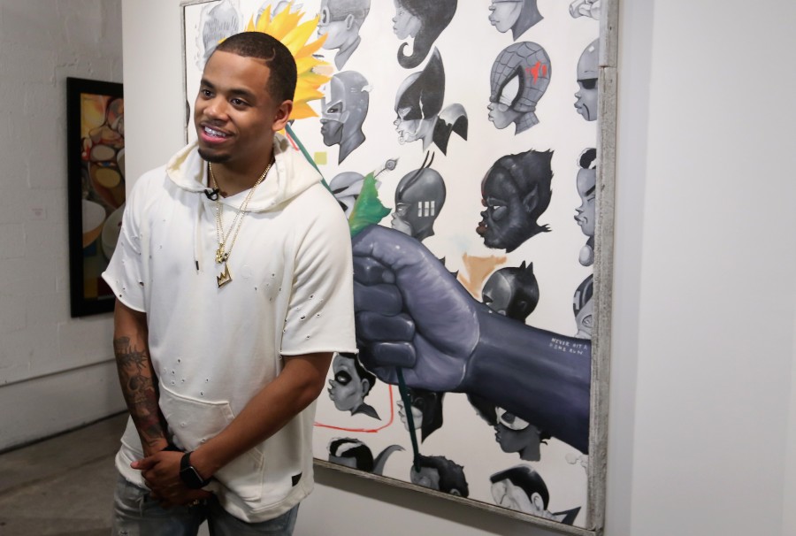 MIAMI, FL - DECEMBER 02: Actor/musical artist Mack Wilds attends No Commission Art Fair & Untameable House Party Concert Series Presented By BACARDI X The Dean Collection - VIP Press Preview on December 2, 2015 in Miami, Florida. (Photo by John Parra/Getty Images for Bacardi)