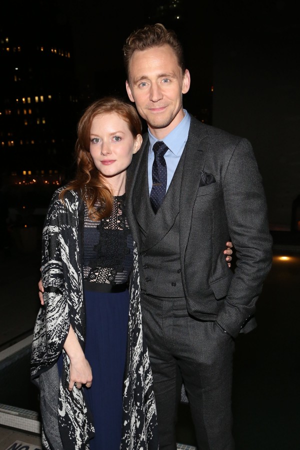 Wrenn Schmidt, Tom Hiddleston==The Cinema Society with Hestia & St-Germain host the after party for Sony Pictures Classics' "I Saw The Light"==Jimmy at the James Hotel, 15 Thompson Street, NYC==March 24, 2016==©Patrick McMullan==Photo: Sylvain Gaboury/PMC====