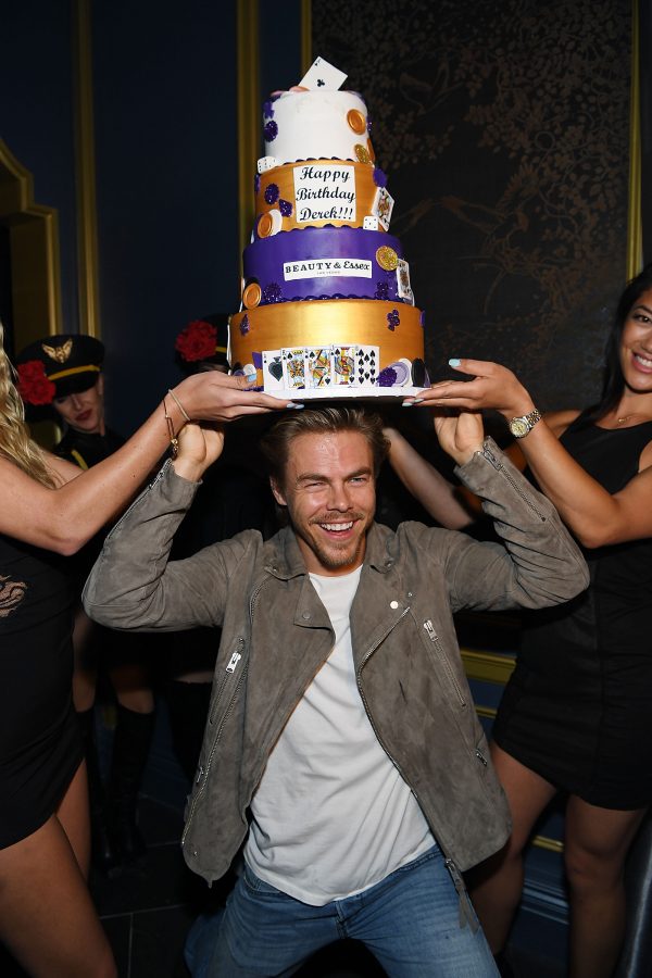 LAS VEGAS, NV - MAY 14: Derek Hough celebrates his birthday during the opening of Beauty & Essex at the Cosmopolitan of Las Vegas on May 14, 2016 in Las Vegas, Nevada. (Photo by Denise Truscello/WireImage) *** Local Caption *** Derek Hough