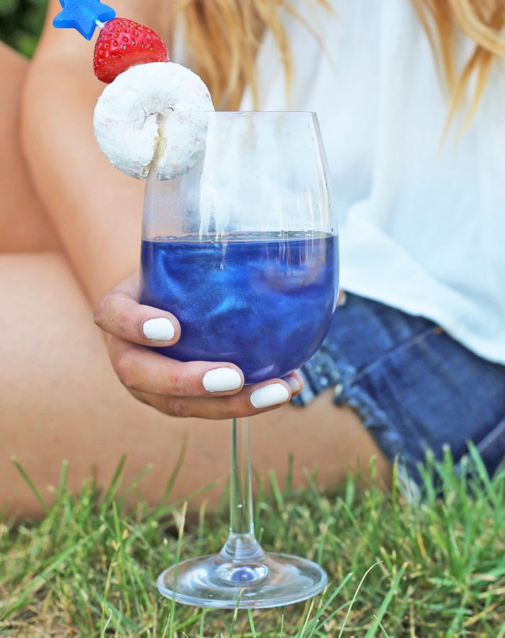 Red, White, & Sparkling Cocktail