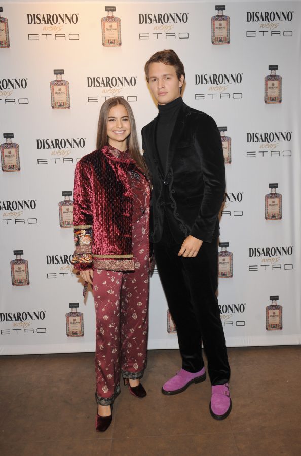NEW YORK, NY - OCTOBER 13: Actor Ansel Elgort and ballet dancer Violetta Komyshan attend DISARONNO Wears ETRO Launch Event at ETRO in Soho October 13, 2016 in New York City. (Photo by Brad Barket/Getty Images for Disarrono)