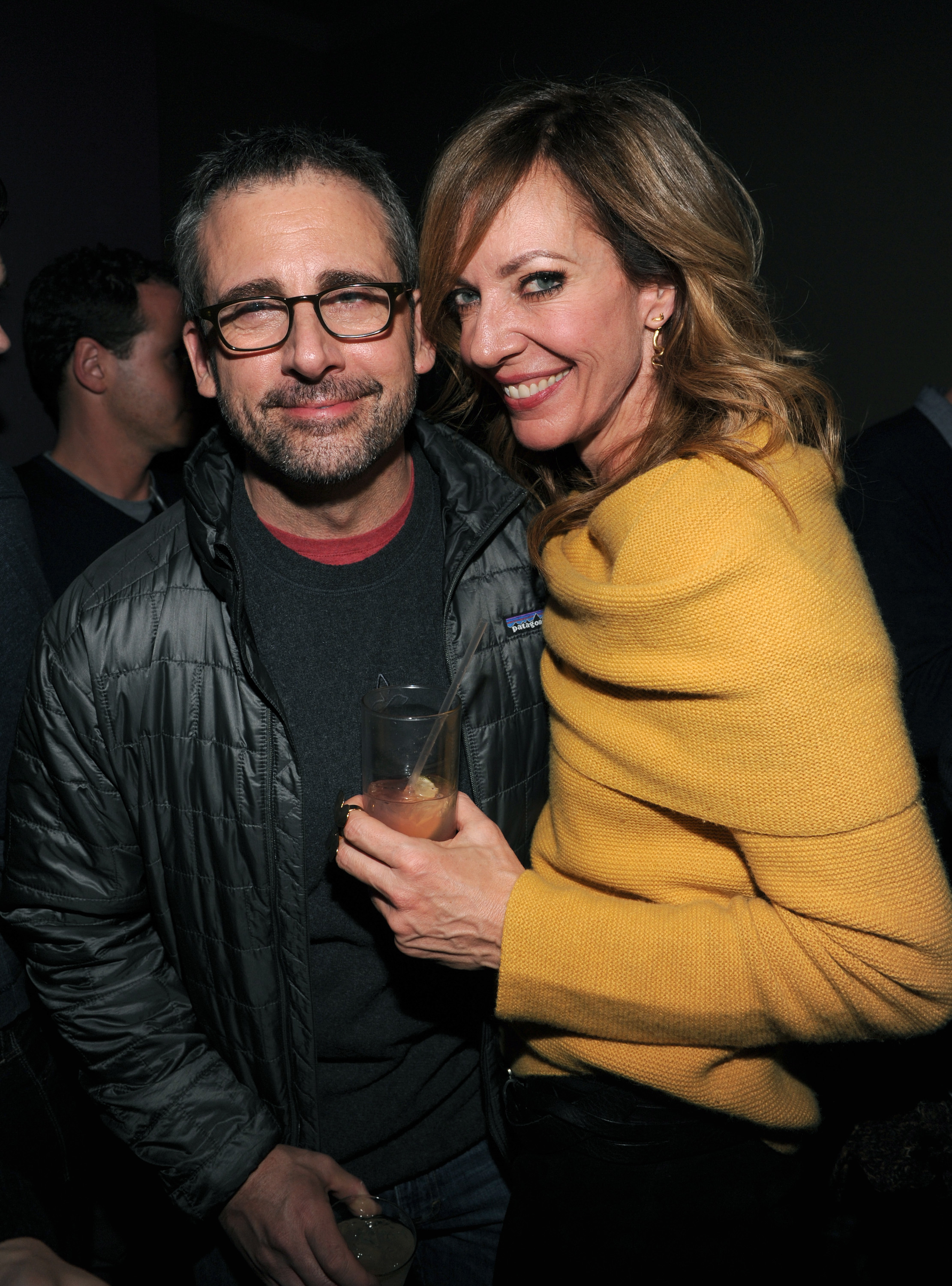 PARK CITY, UT - JANUARY 21:  Actors Steve Steve Carell and Allison Janney attends Grey Goose Blue Door "The Way Way Back" Party on January 21, 2013 in Park City, Utah.  (Photo by Jamie McCarthy/Getty Images for Grey Goose)