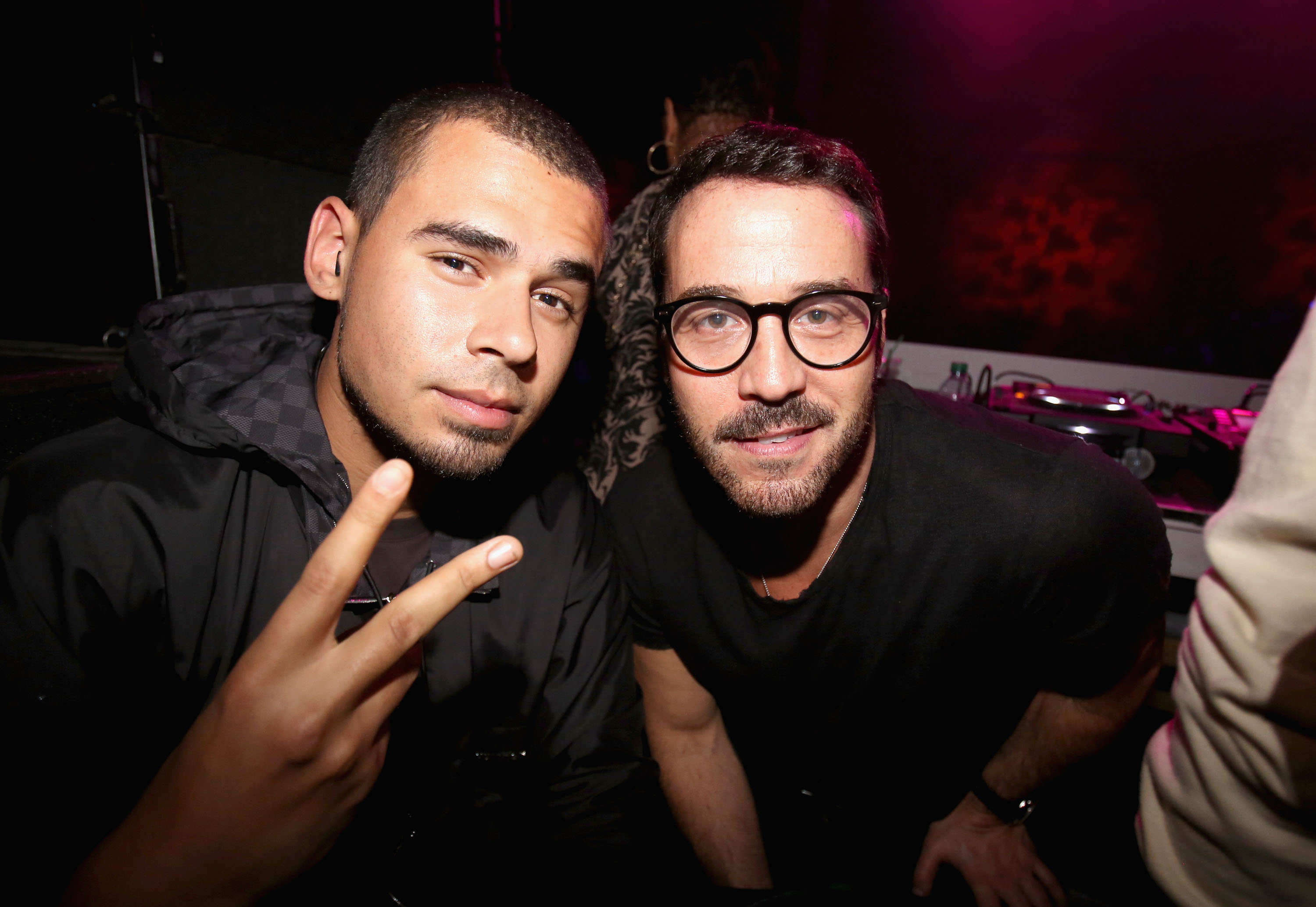 NEW ORLEANS, LA - FEBRUARY 02:  DJ Afrojack and actor Jeremy Piven attend The Maxim Party With "Gears of War: Judgment" For XBOX 360, FOX Sports & Starter Presented by Patron Tequila at Second Line Warehouse on February 1, 2013 in New Orleans, Louisiana.  (Photo by Tasos Katopodis/Getty Images for Maxim)
