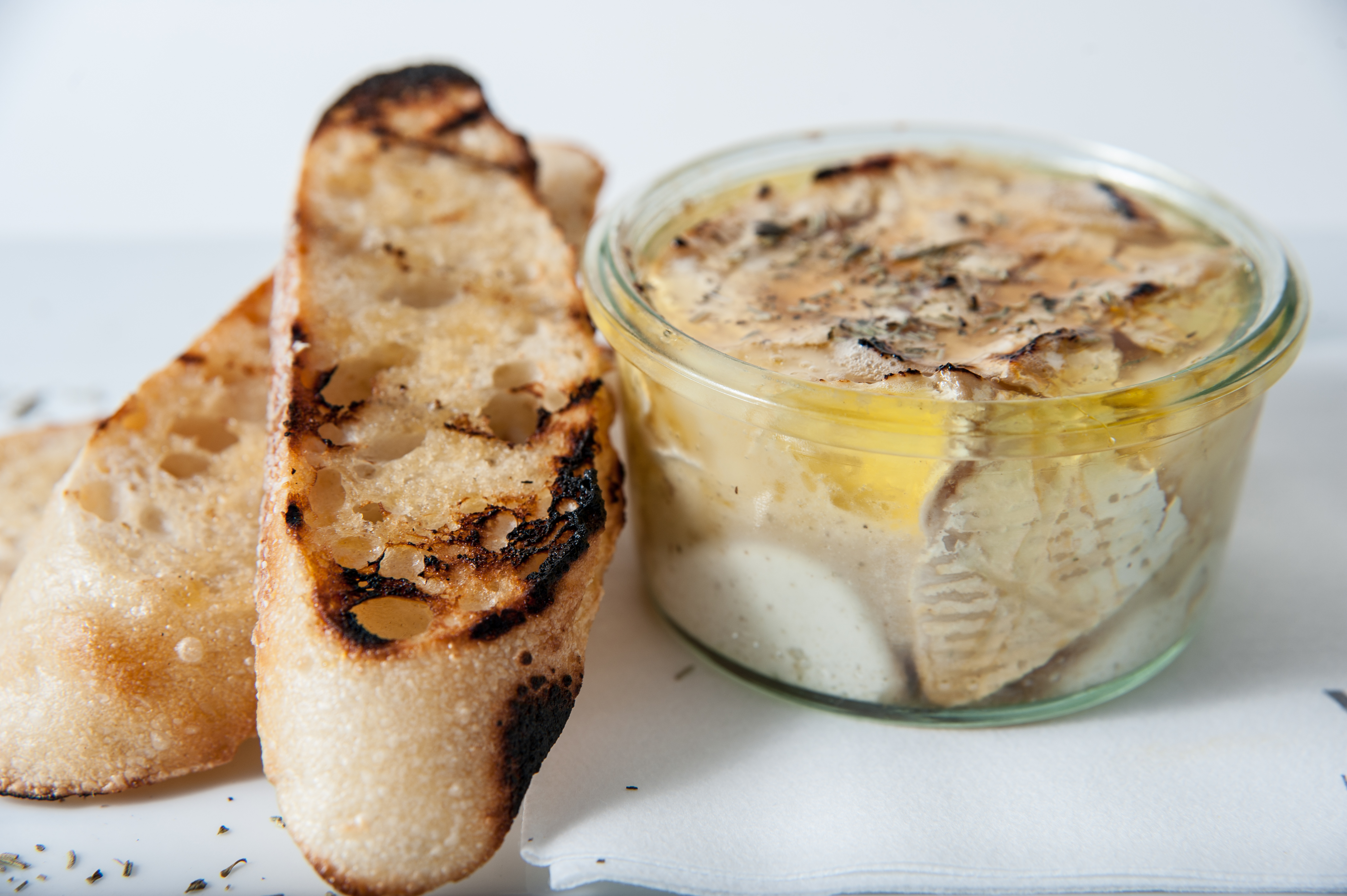 Herb de Provence Baked Goat Cheese