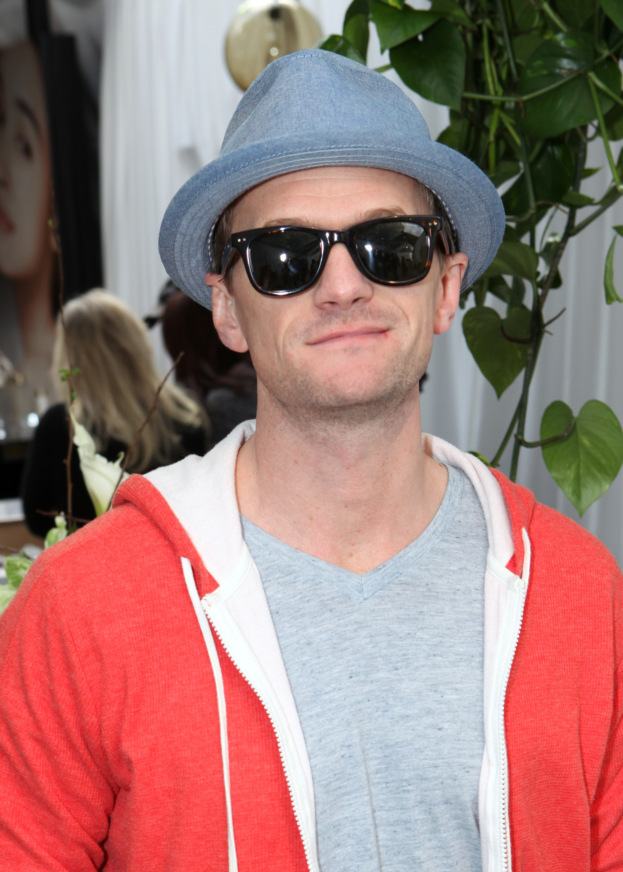 LOS ANGELES, CA - FEBRUARY 08:  Neil Patrick Harris in Polaroid X8311/S sunglasses poses with SOLSTICE Sunglasses and Safilo USA during the 55th Annual GRAMMY Awards on February 8, 2013 in Los Angeles, California.  (Photo by Alison Buck/WireImage)