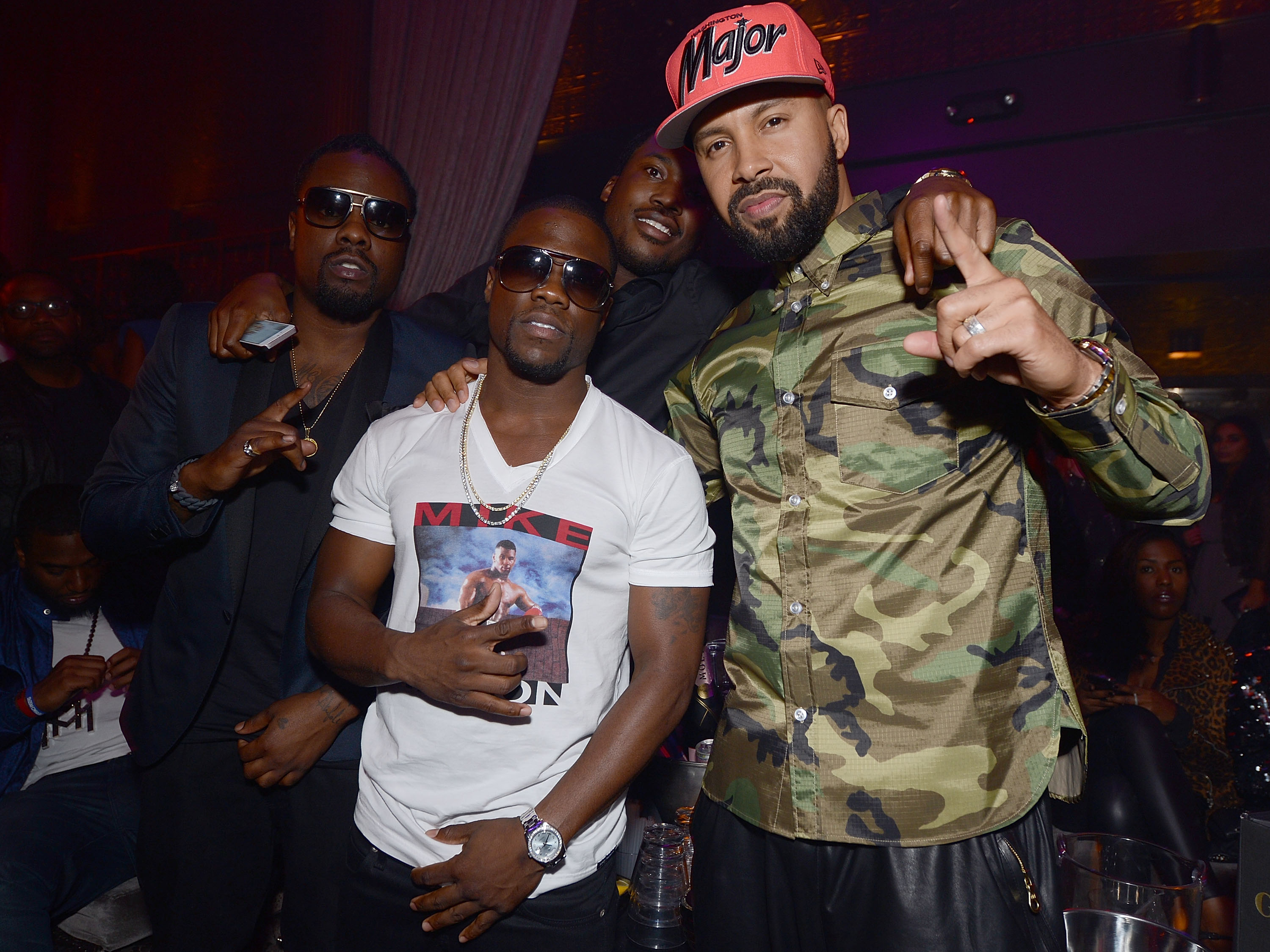 Wale, Kevin Hart, Kenny Burns, GREY GOOSE Cherry Noir Hosts Trey Songz Grammy After Party