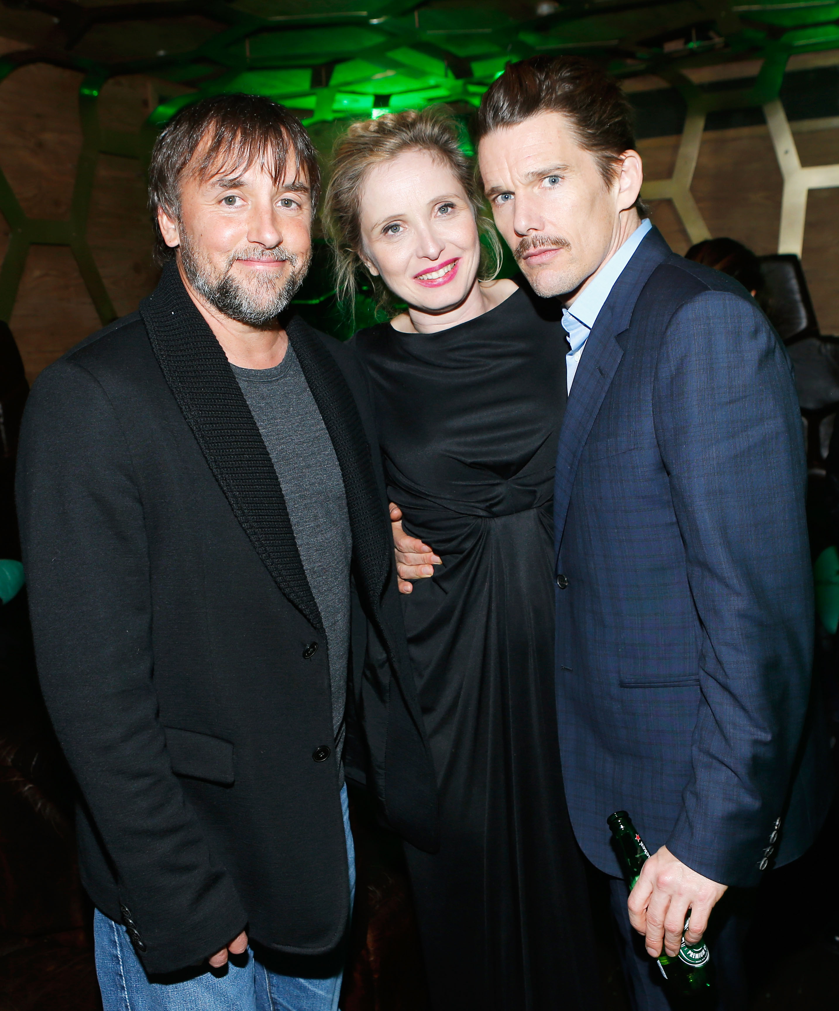 NEW YORK, NY - APRIL 22:  Director and screenwriter Richard Linklater, Julie Delpy and Ethan Hawke attend the Tribeca Film Festival 2013 After Party "Before Midnight" sponsored by Heineken on April 22, 2013 in New York City.  (Photo by Jemal Countess/Getty Images for 2013 Tribeca Film Festival)