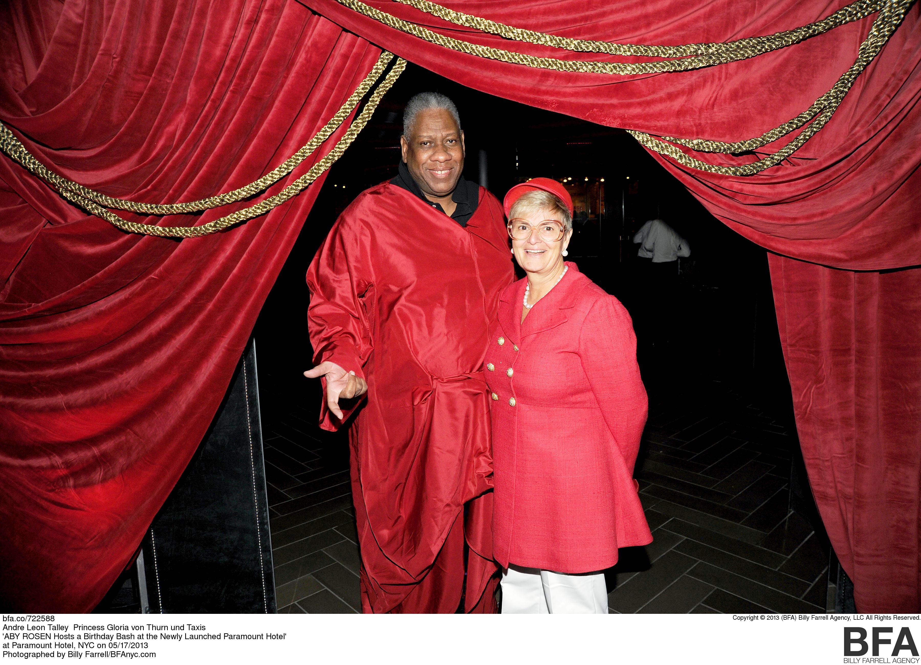 Andre Leon Talley, Princess Gloria von Thurn und TaxisABY ROSEN Hosts a Birthday Bash at the Newly Launched Paramount Hotel