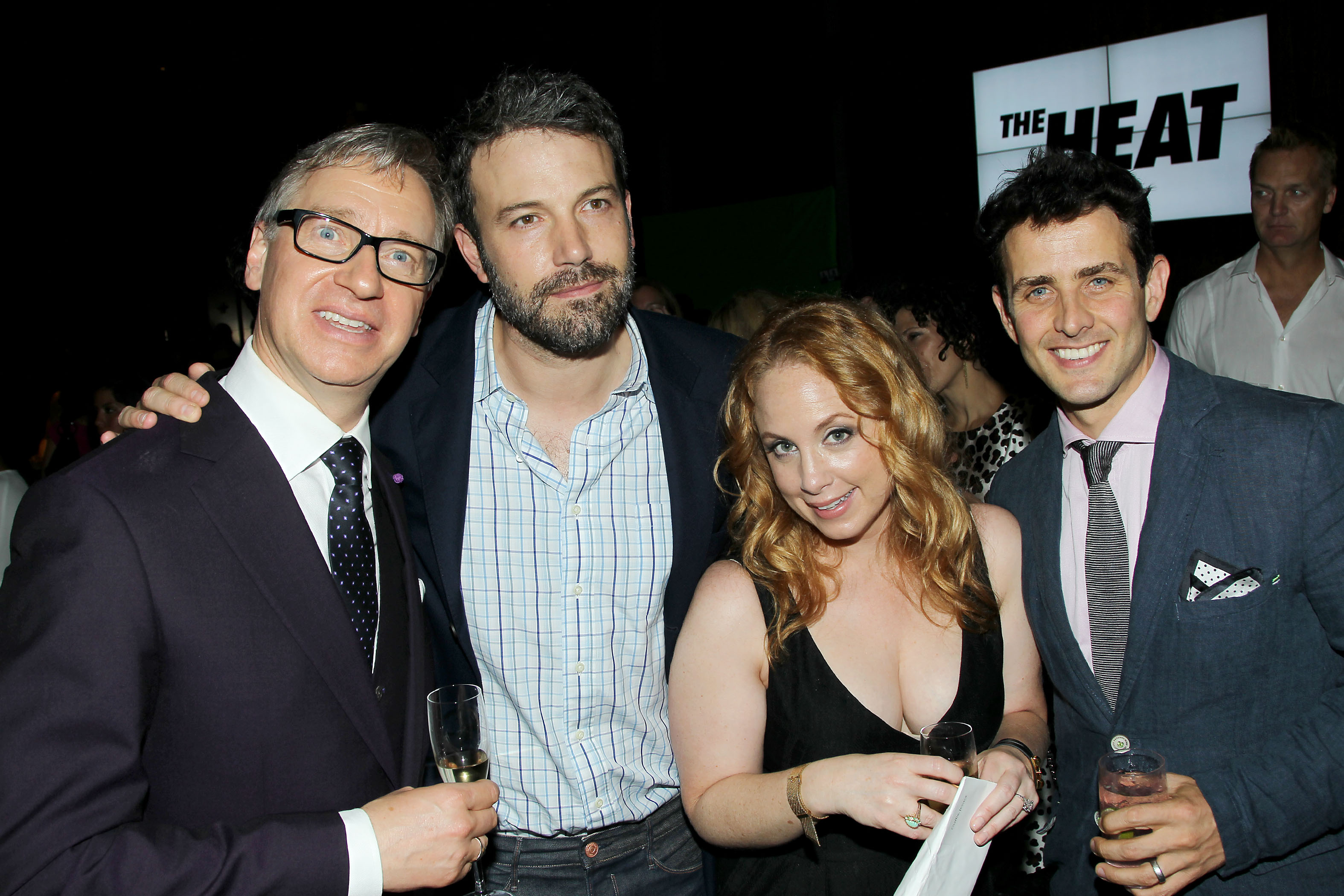 Paul Feig (Director), Ben Affleck, Jessica Chaffin, Joey McIntyre - 20th Century Fox Presents the New York Premiere After Party for "THE HEAT", Hosted by C. Wonder at Stone Rose Lounge - photo by startraksphoto.com