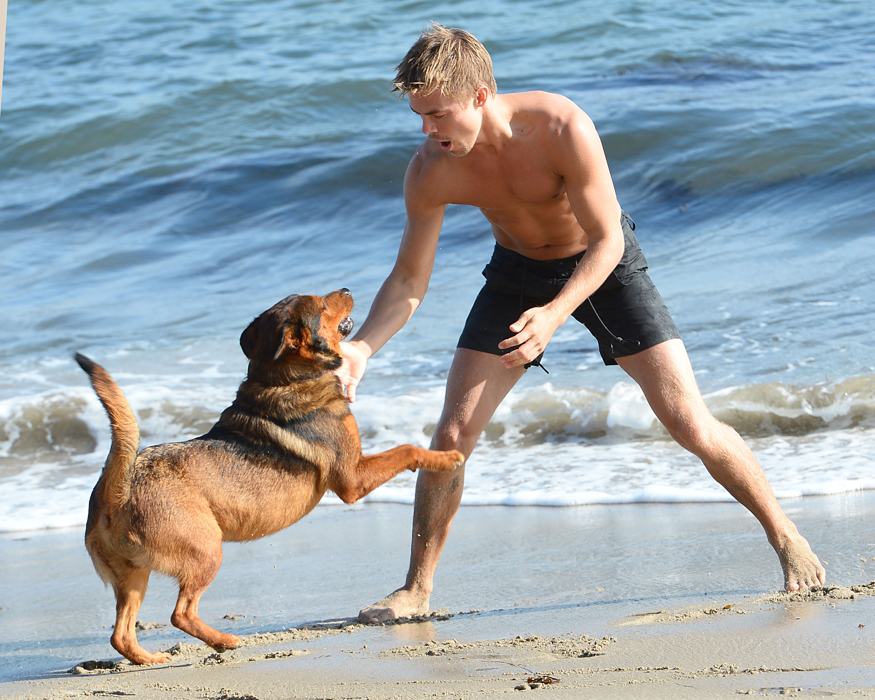 Derek Hough Hosts a Beach Party at The Revolve Beach House - photo by Brian Lindensmith