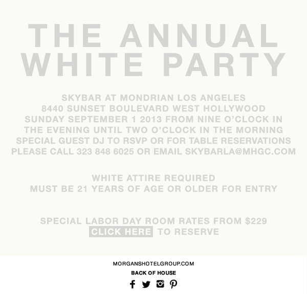 The Annual White Party