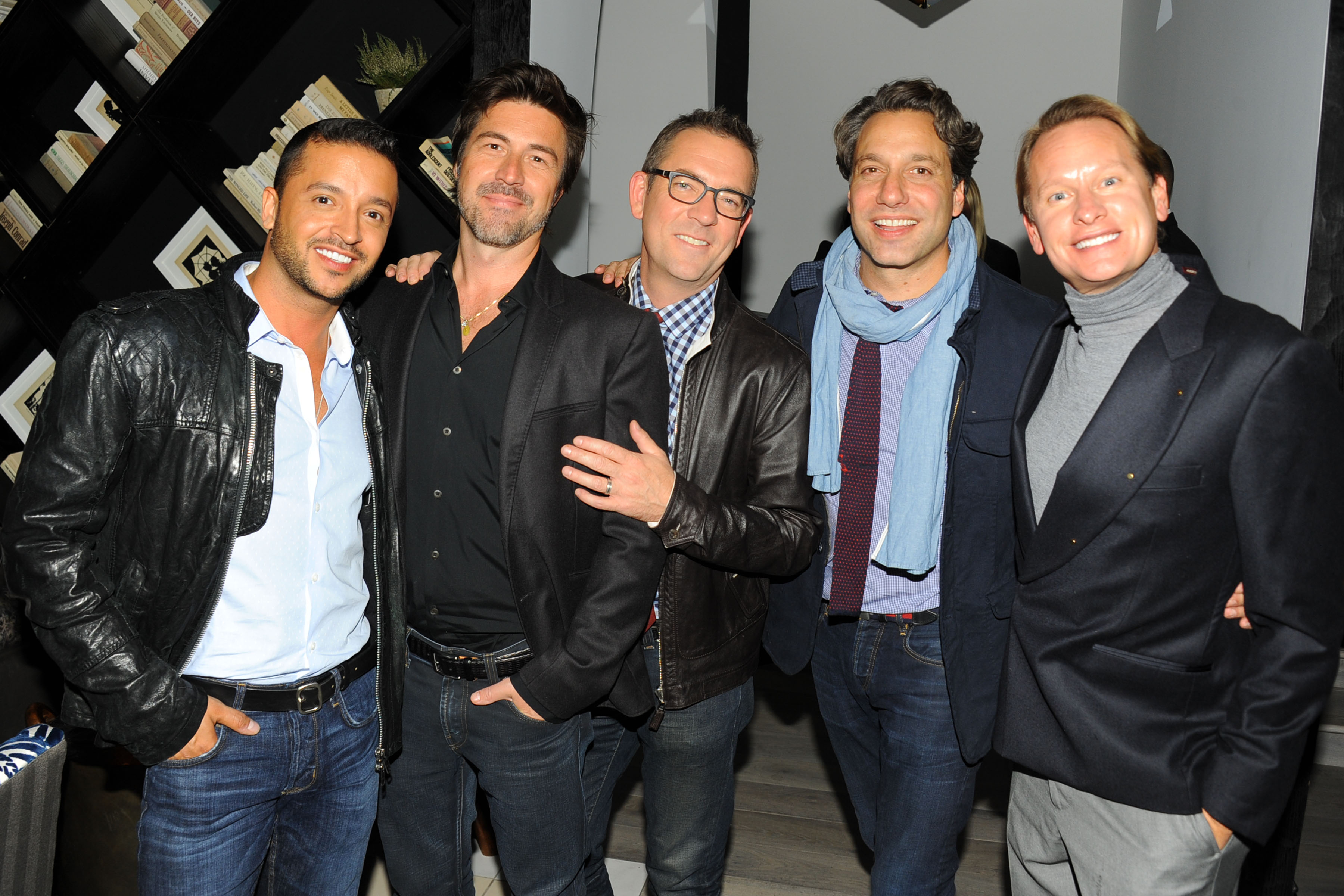 Jai Rodriguez, Kyan Douglas, Ted Allen, Thom Filicia, Carson Kressley - Tribeca Film & The Cinema Society host the after party for "A Single Shot" - photo by Patrick McMullan