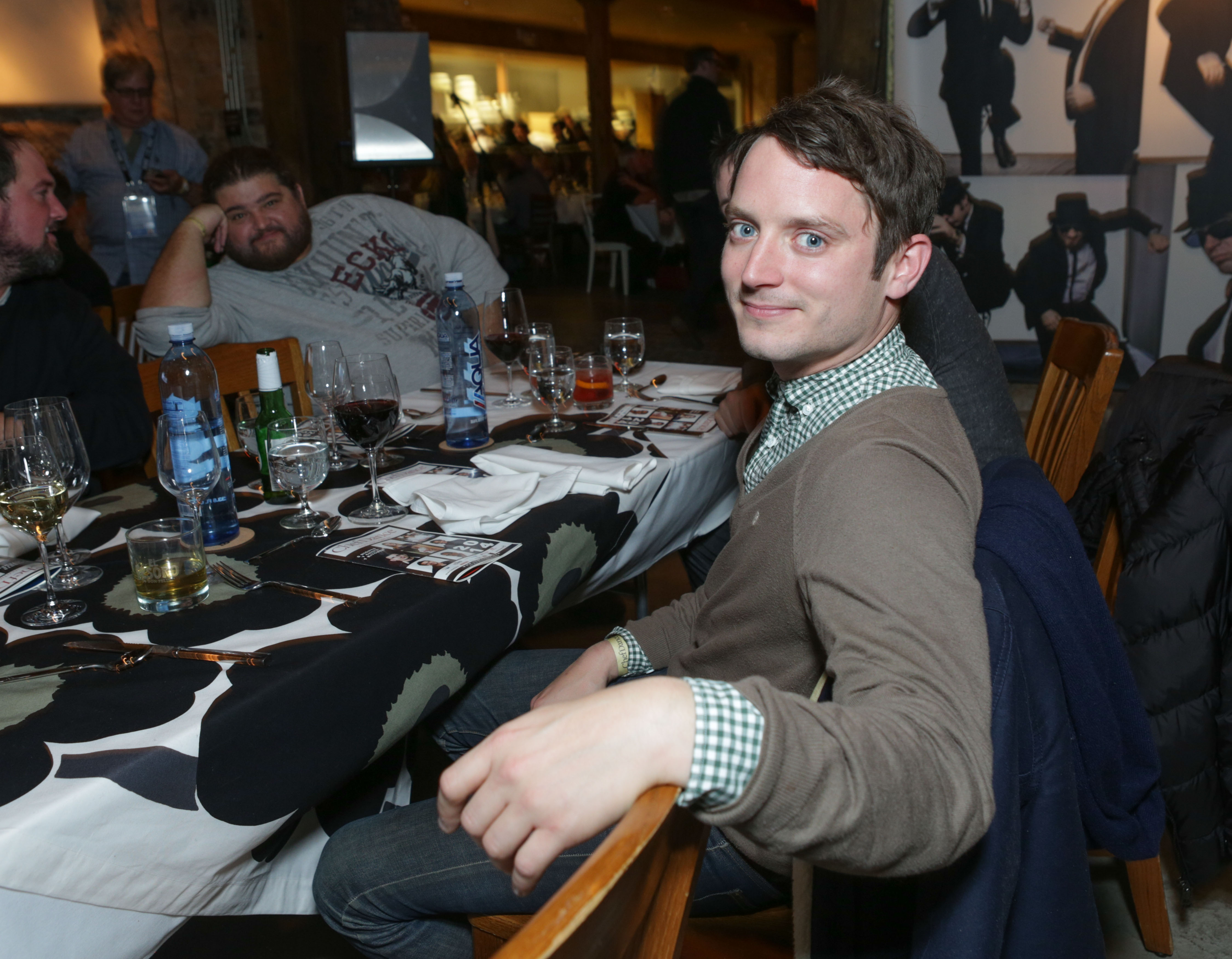 Actors Jorge Garcia and Elijah Wood attend ChefDance presented by Bravo's Top Chef Sponsored by SUJA Juices, El Tesoro De Don Filipe Tequila & United Airlines on January 17, 2014 in Park City, Utah.  (Photo by Tiffany Rose/Getty Images for ChefDance)