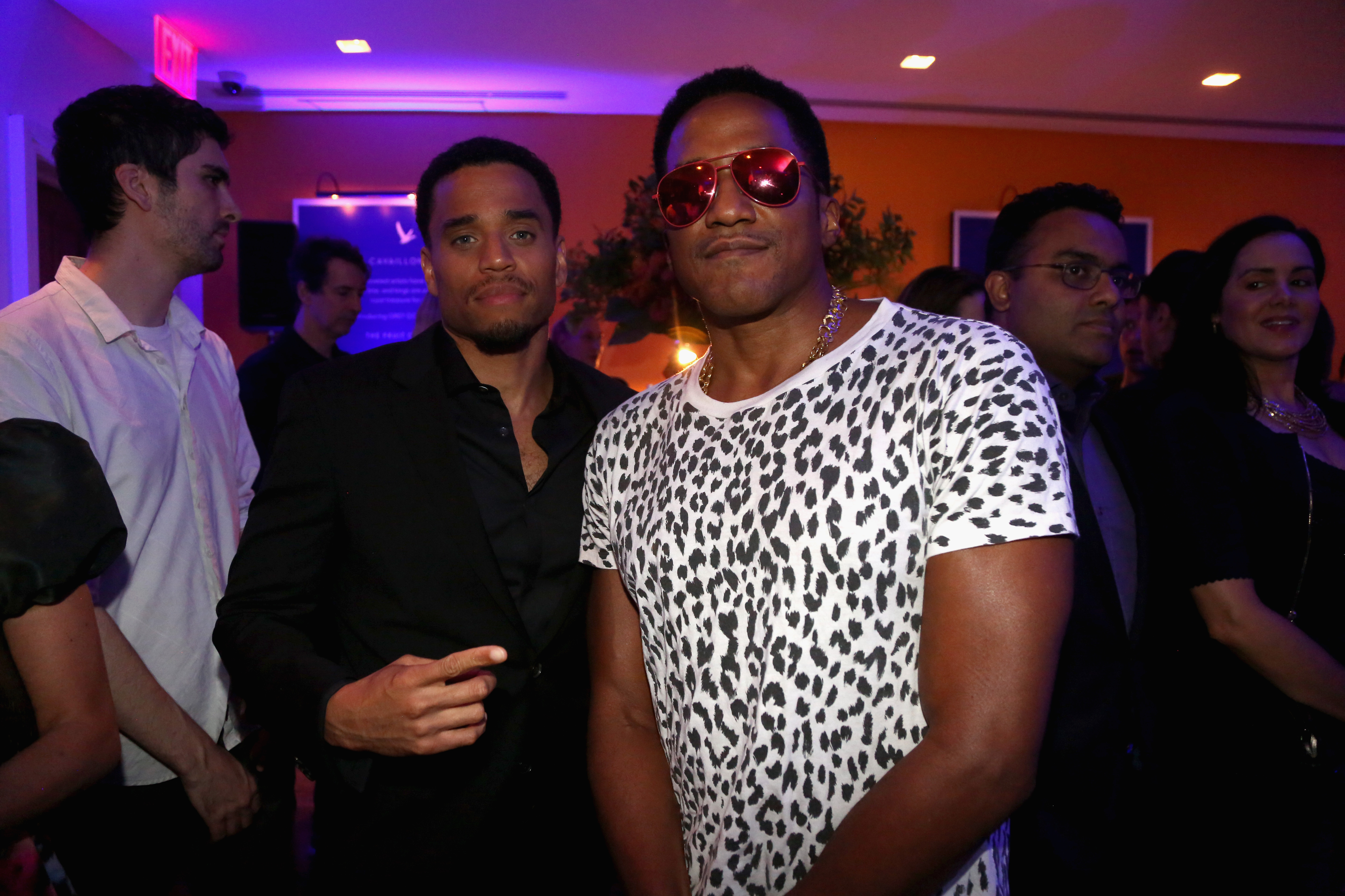 NEW YORK, NY - JUNE 18:  (L-R) Actor Michael Ealy and recording artist Q-Tip attend an evening with Kehinde Wiley & Spike Lee presented by GREY GOOSE Le Melon at Crosby Street Hotel on June 18, 2014 in New York City.  (Photo by Johnny Nunez/Getty Images for GREY GOOSE)