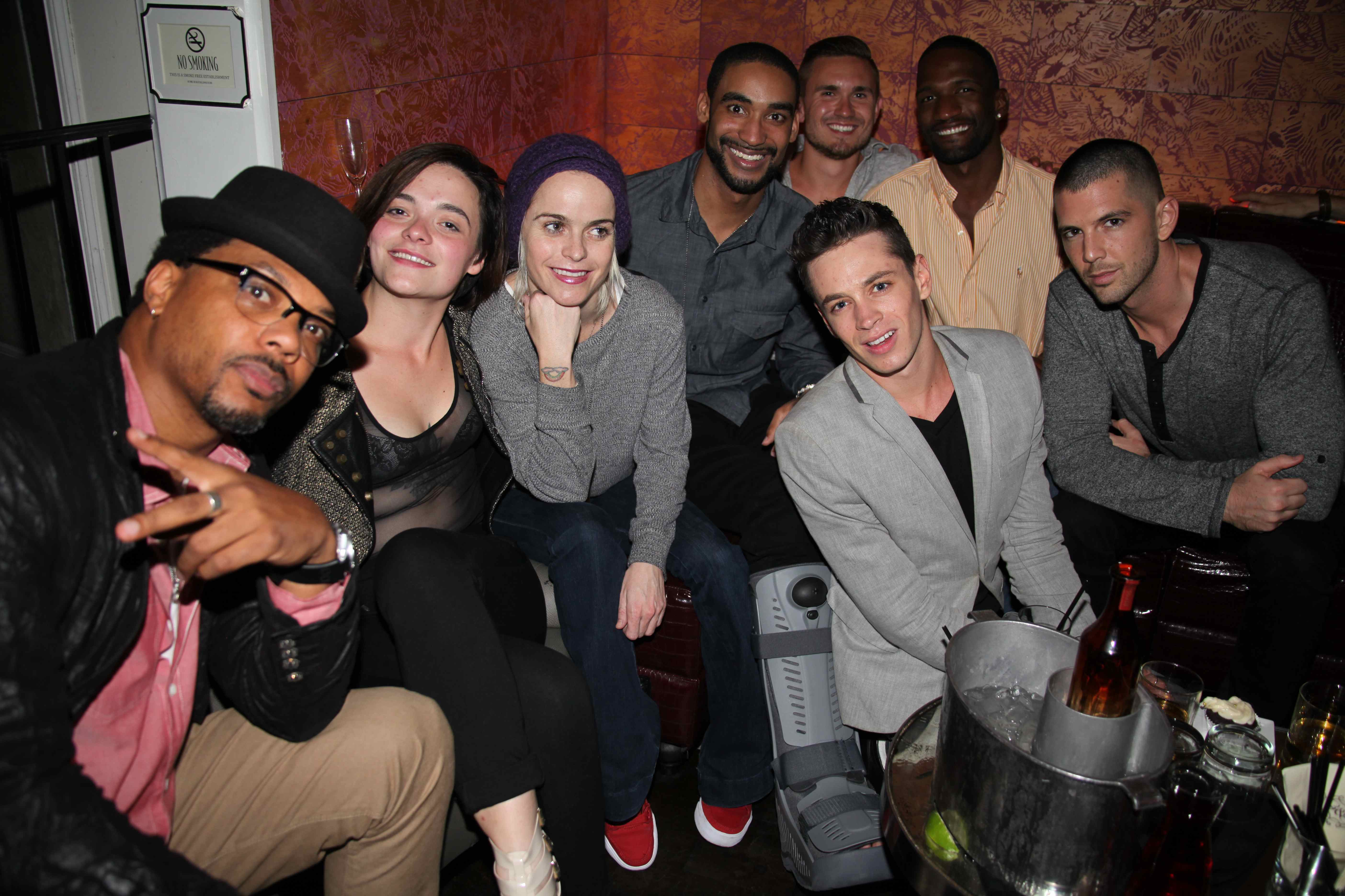 Taryn Manning and friends enjoy Upstairs at Beauty & Essex