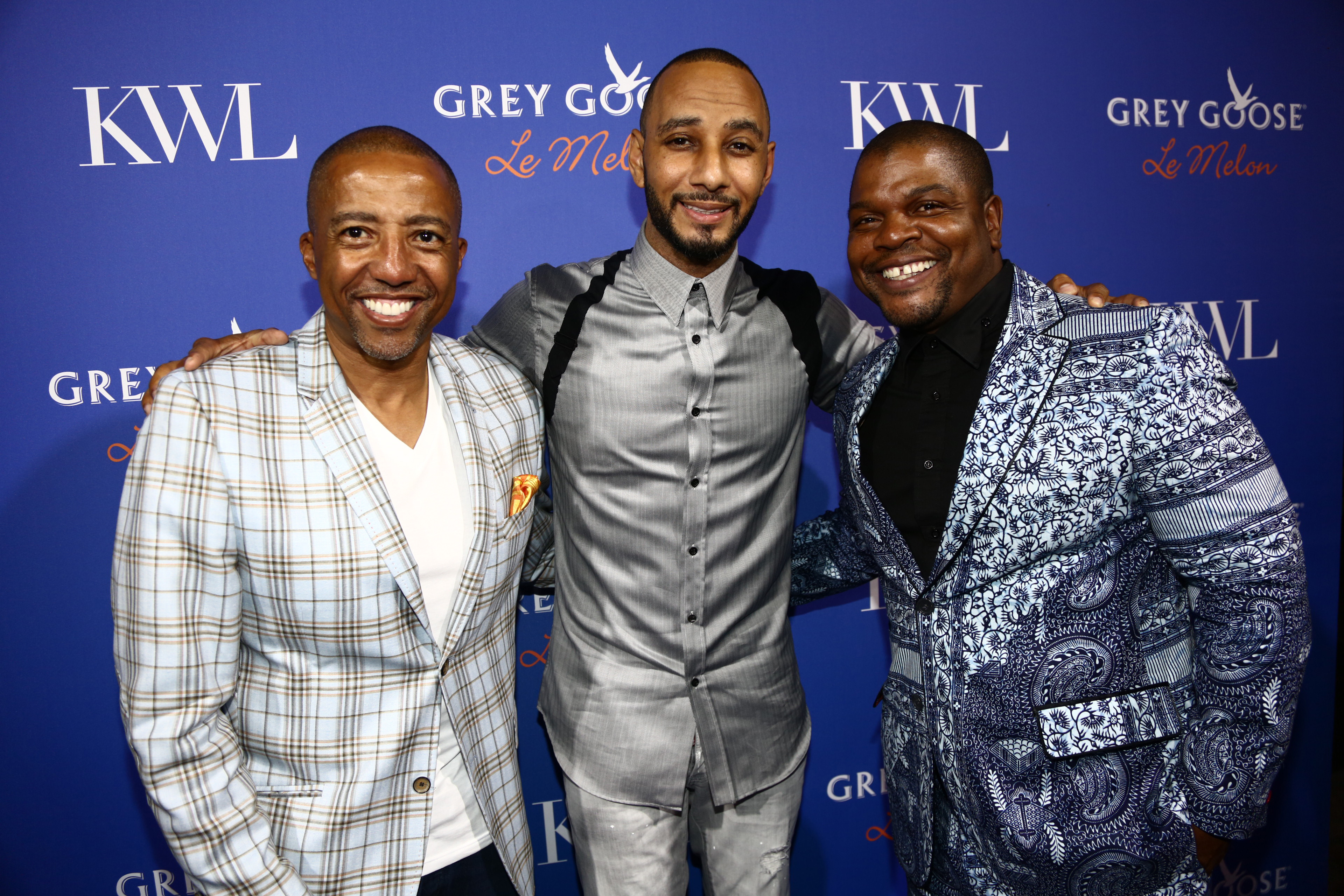 Kevin Liles Swizz Beatz and Kehinde Wiley - GREY GOOSE Le Melon Toasts Musician Swizz Beatz With Art Commissioned By Award Winning Artist Kehinde Wiley