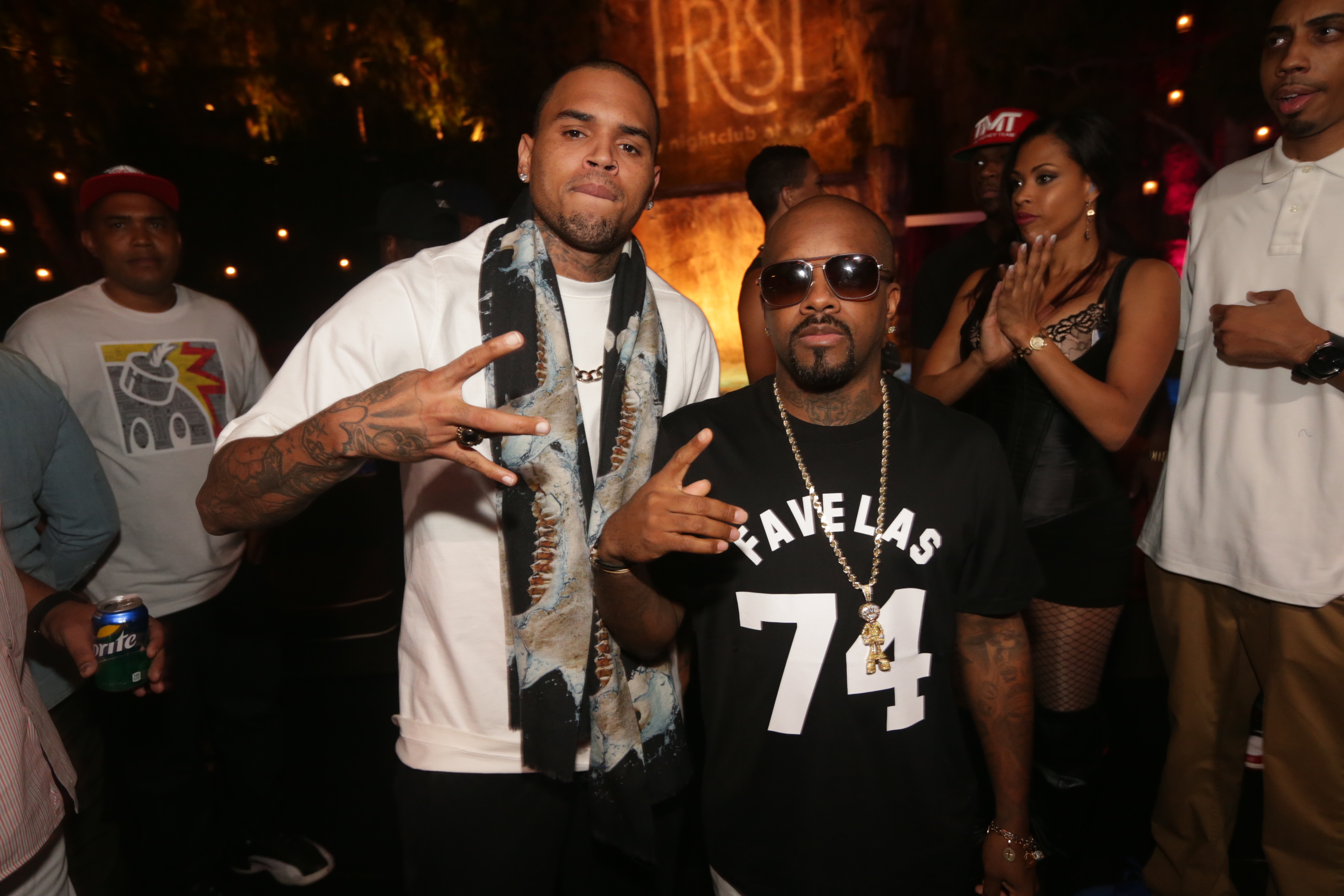 Chris Brown & Jermaine Dupri at TRYST