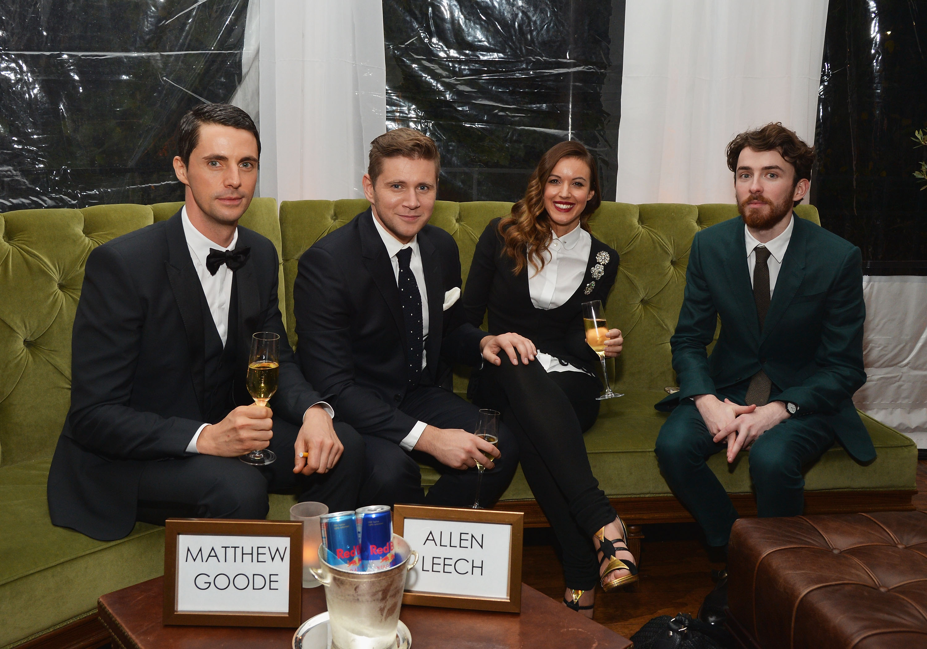 Actors Matthew Goode, Allen Leech, television presenter Charlie Webster and actor Matthew Beard - After Party For Premiere Of The Imitation Game, Hosted By Weinstein Company 