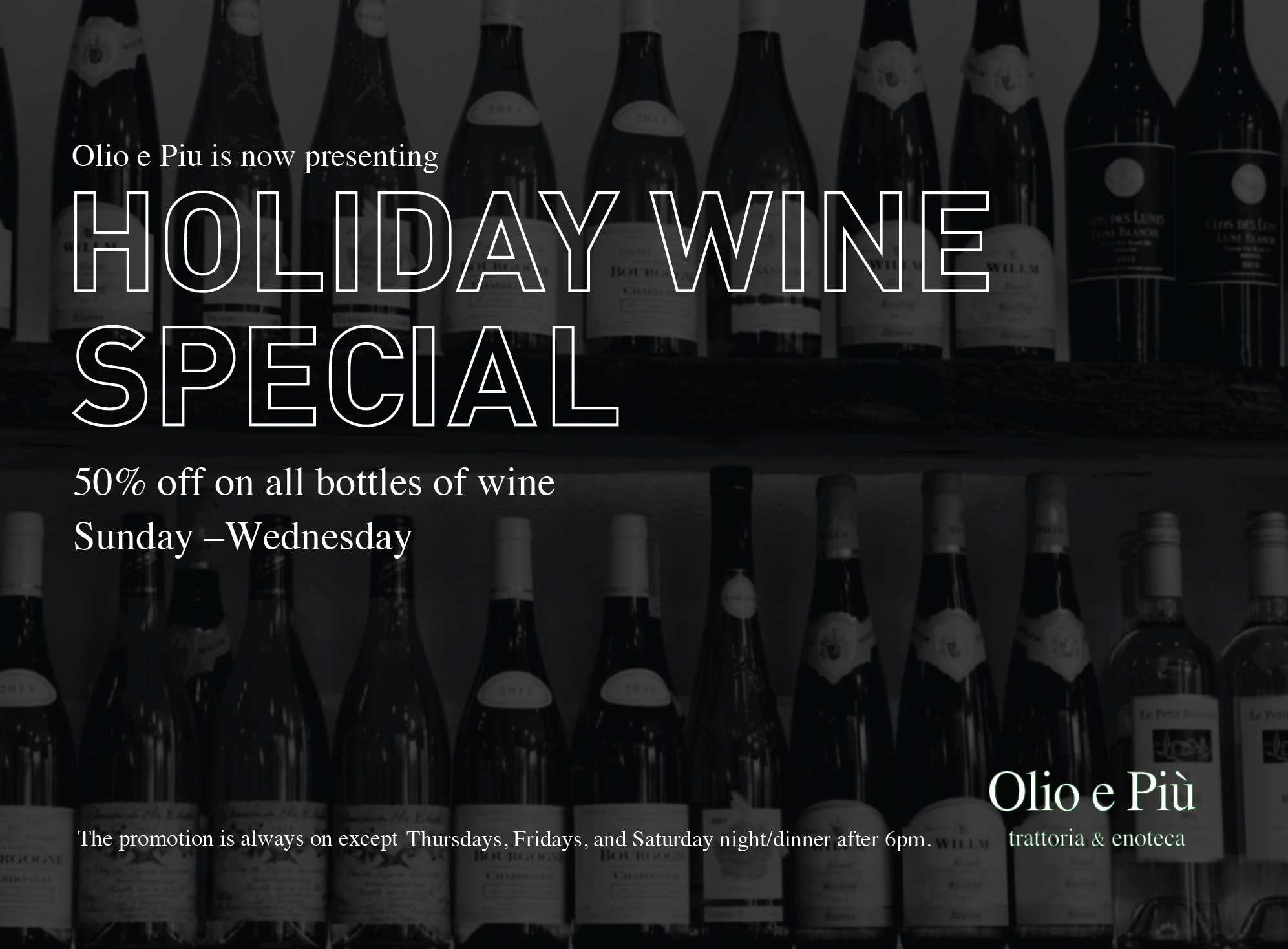 Holiday Wine Special