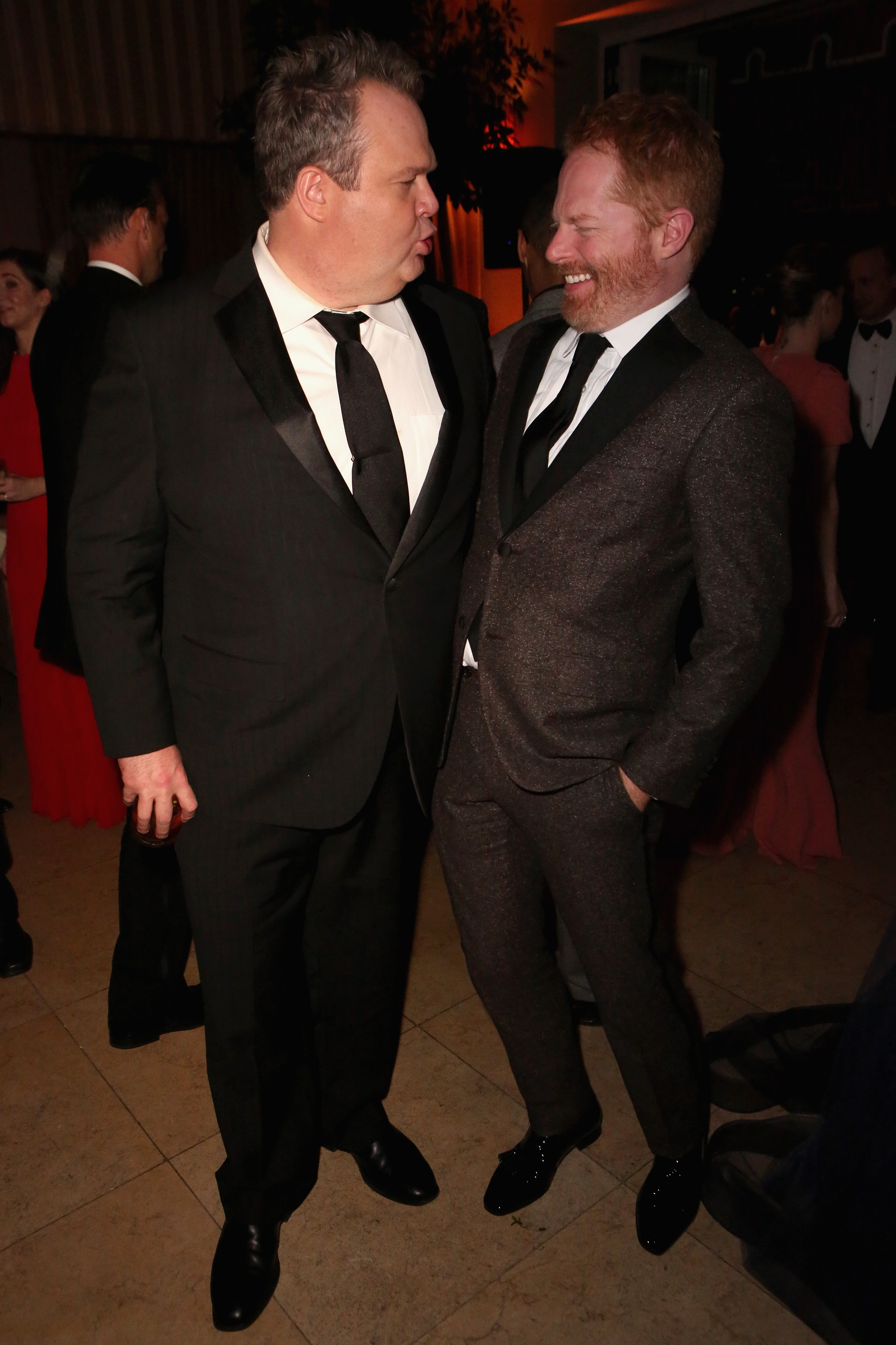 Actors Eric Stonestreet and Jesse Tyler Ferguson (R) attend The Weinstein Company & Netflix's 2015 SAG After Party