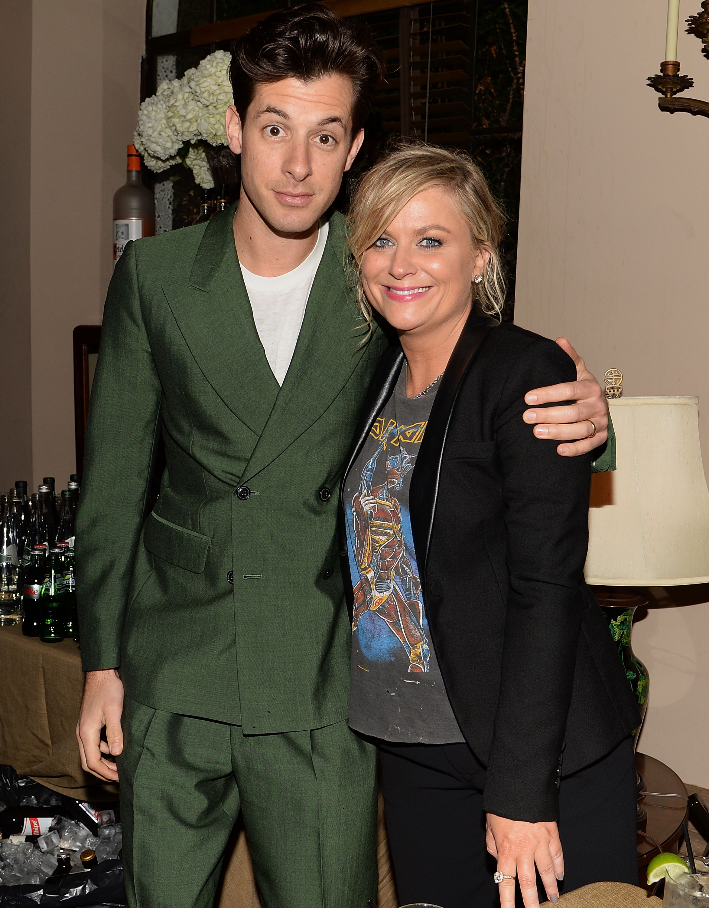 Music recording artist Mark Ronson and actress Amy Poehler